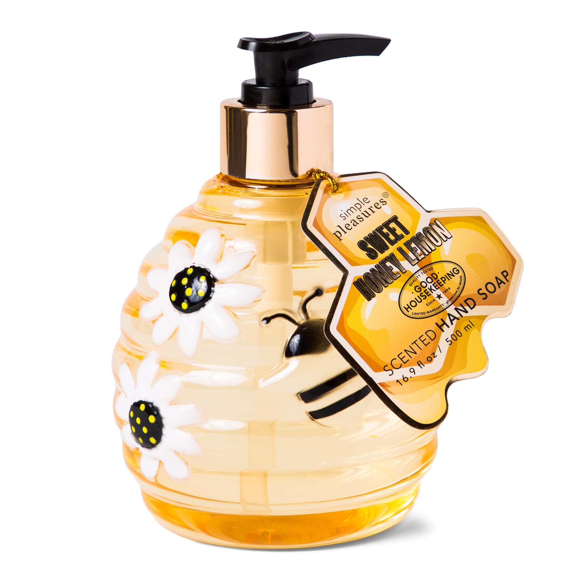 Simple Pleasures Beehive Soap Dispenser - Cute Hand And Dish Soap Dispenser For Kitchen And Bathroom D  Cor - Cool Liquid Soap D