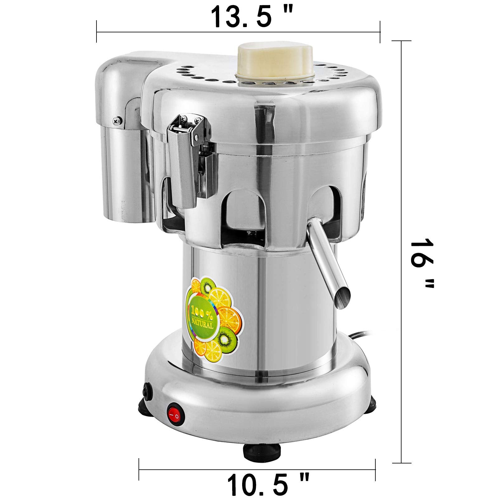 Vbenlem Commercial Juice Extractor Heavy Duty Juicer Aluminum Casting And Stainless Steel Constructed Centrifugal Juice Extracto