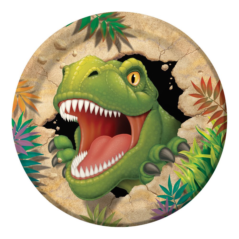 Creative Converting Dino Blast 8 Count Paper Dinner Plates