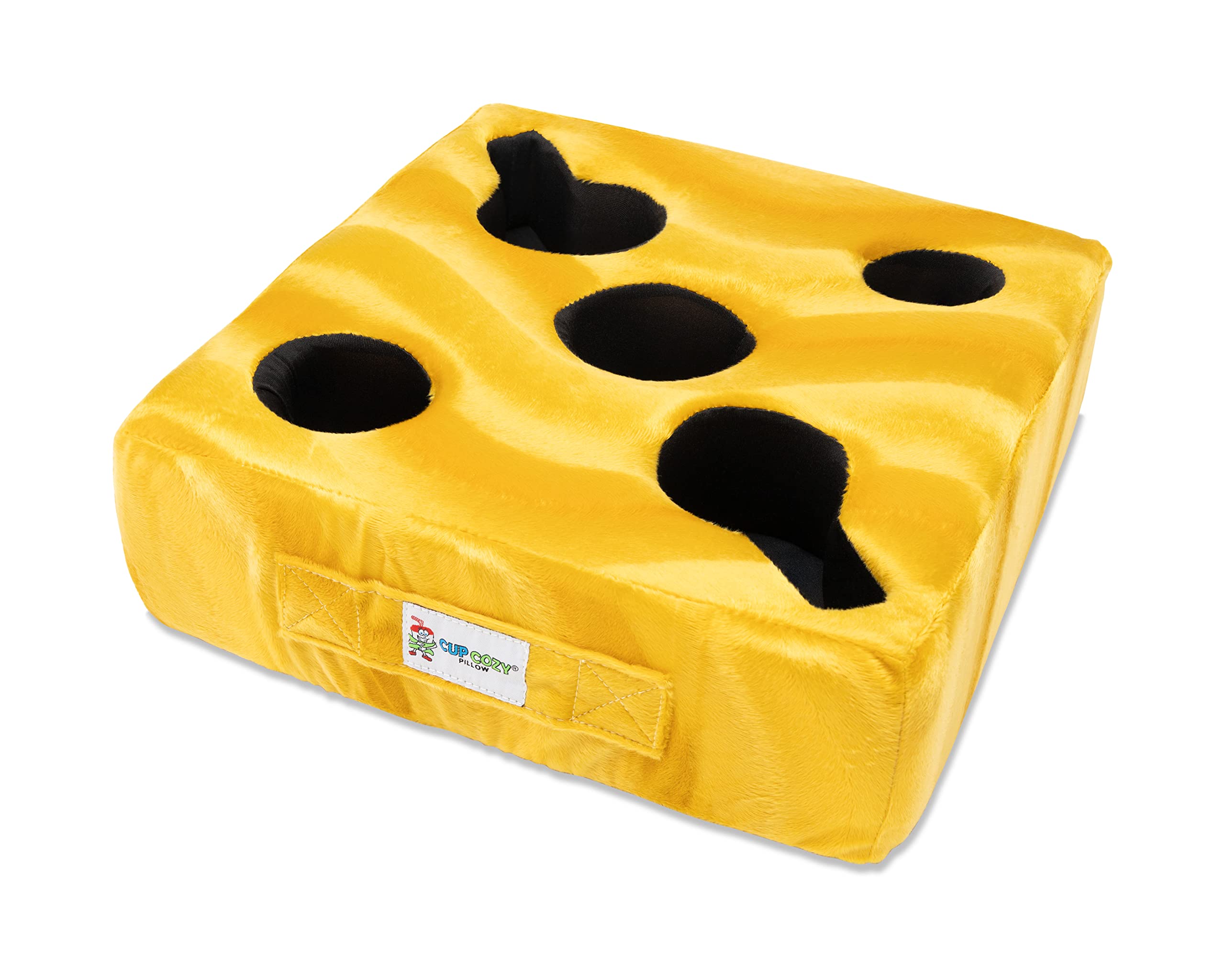 Cup Cozy Deluxe Pillow (Yellow) As Seen On Tv -The World'S Best Cup Holder! Keep Your Drinks Close And Prevent Spills. Use It An