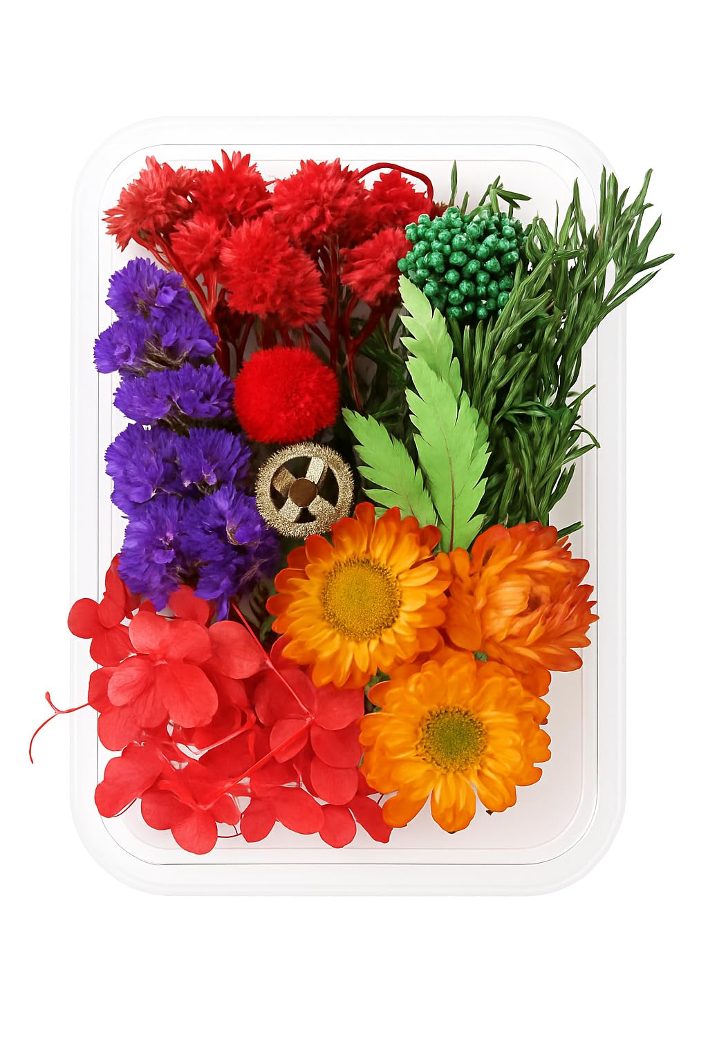 Yellowcult Natural Real Mixed Dried Flowers For Art Craft, Soap, Candle, Scrapbooking, Diy, Resin Jewelry, Pendant (Multicolour,