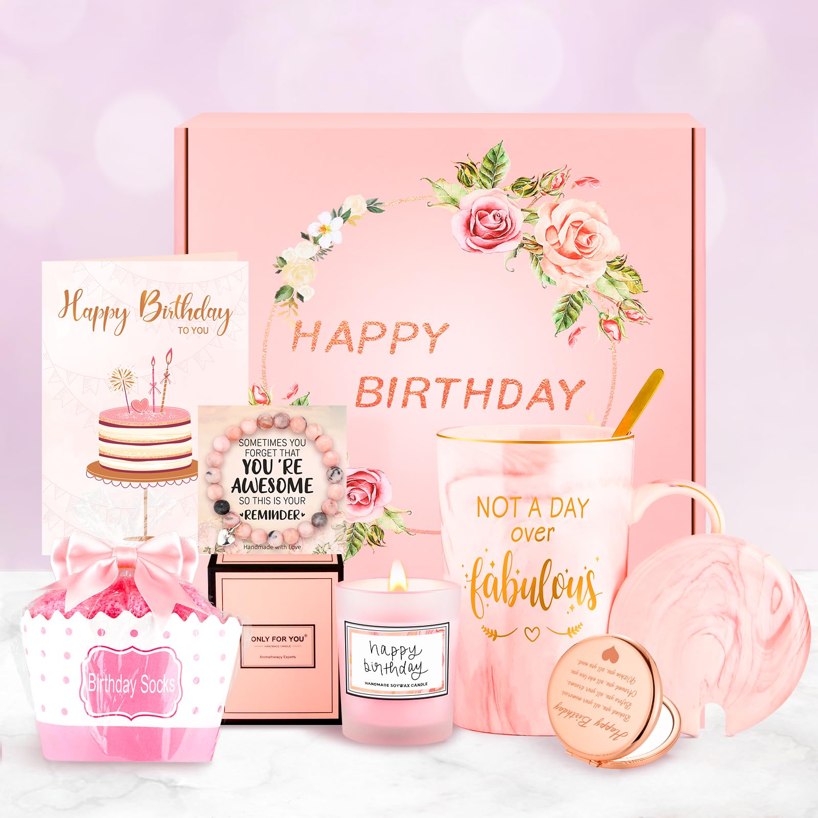 Birthday Gifts for Women Happy Birthday Gift Basket for Women Birthday Gifts Ideas Womens Gift for Birthday Box for Women Birthd