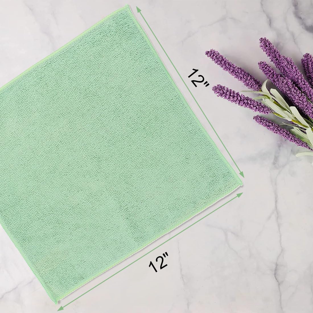 Unimade Washcloths Bulk - 100 Pack - Face Towels (12'' X 12''), Multi-Purpose Microfiber Cleansing Cloths For Face Or Body, High