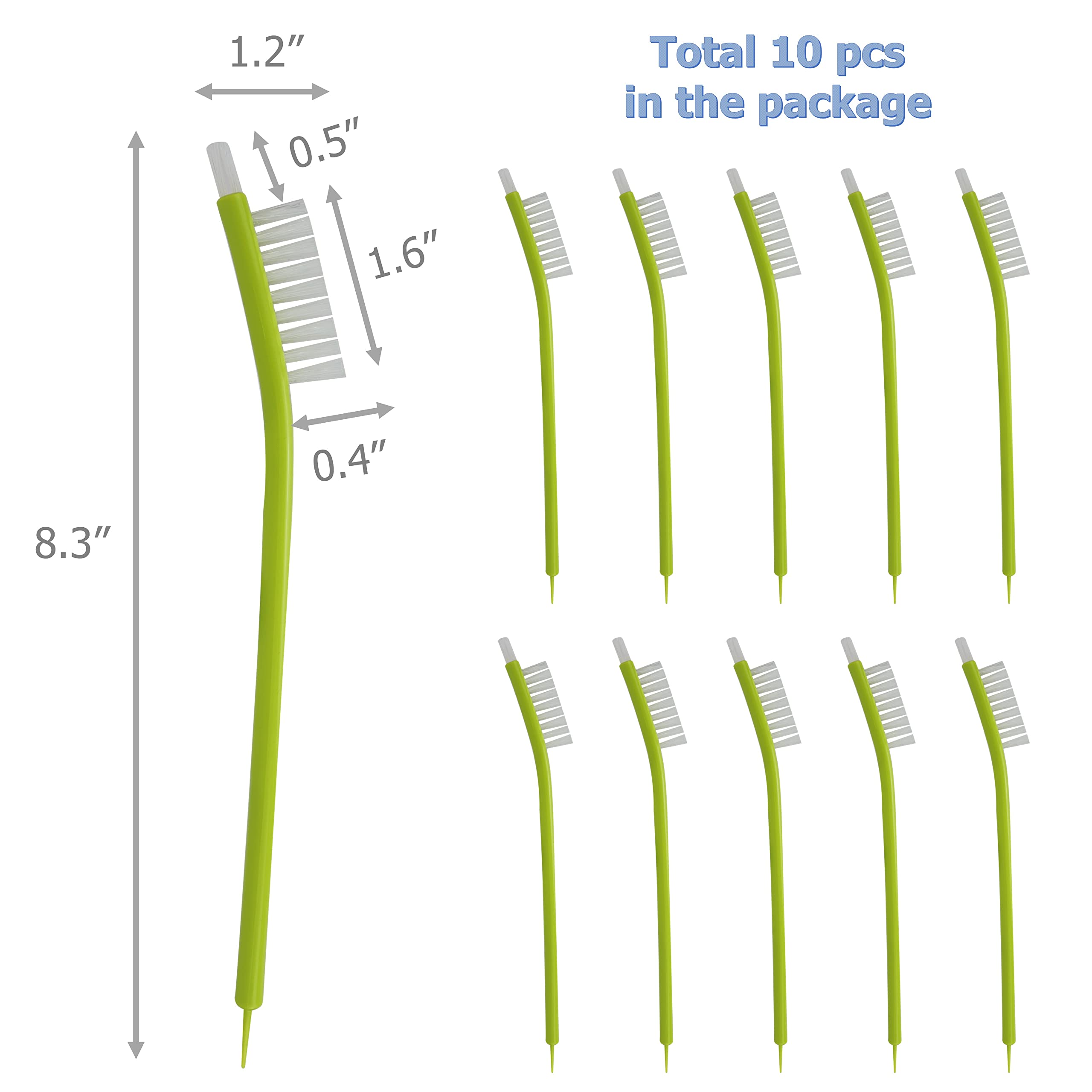 Eiks 10 Pack Juicer Cleaning Brushes Deep Clean Brushes Multi-Purpose For Juicer, Bottle Bottom, Dishes, Sink, Pots, Pans, Showe