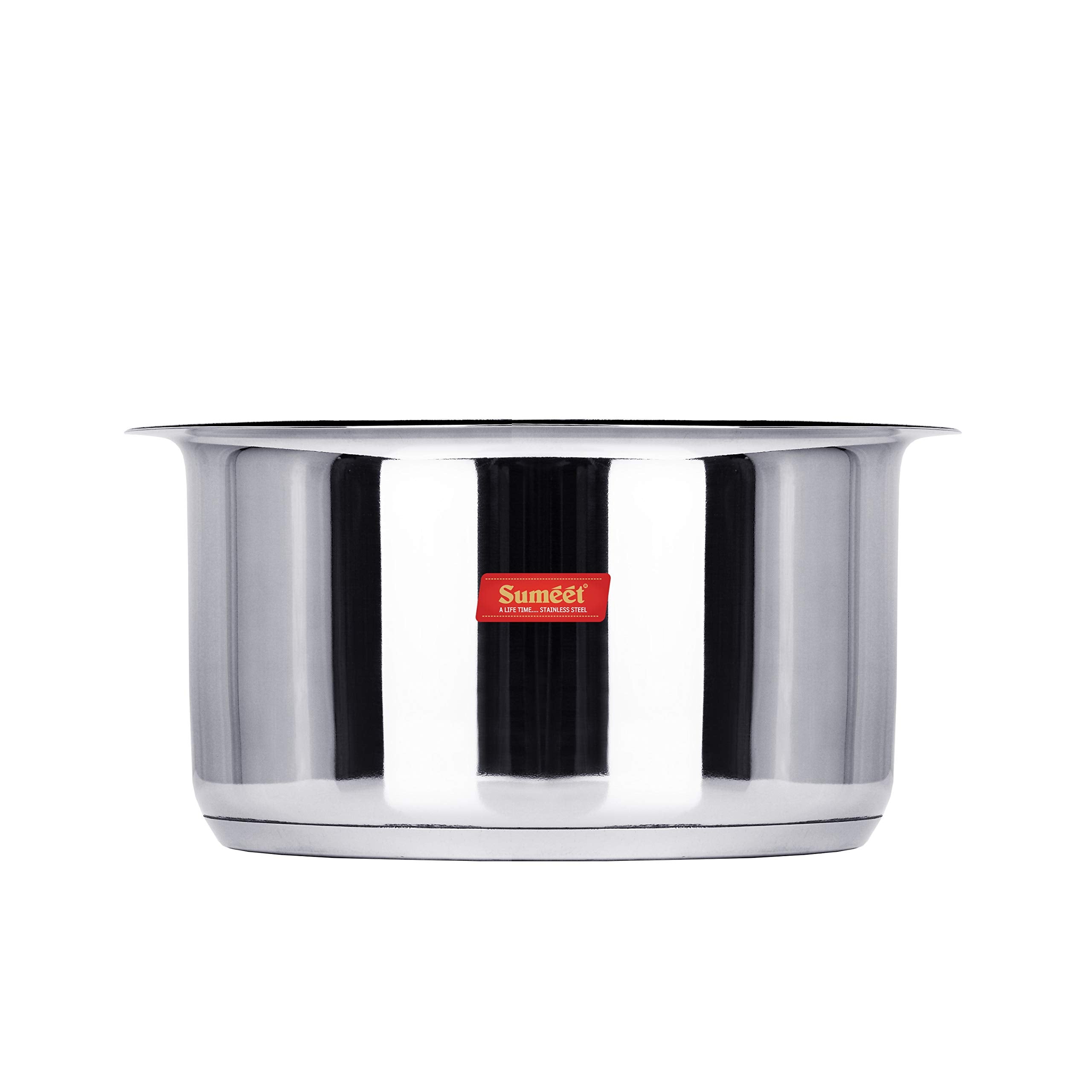 Sumeet Big Size Stainless Steel Induction Bottom (Encapsulated Bottom) Induction & Gas Stove Friendly Container/Tope/Cookware Wi