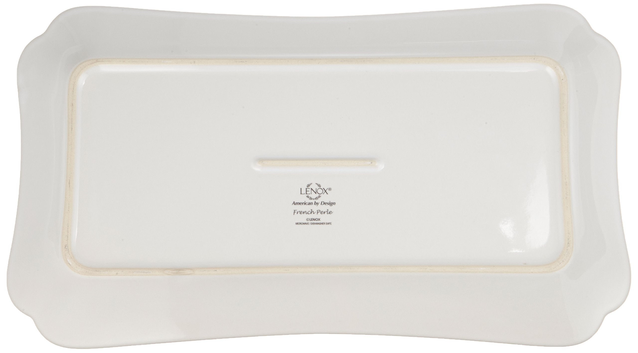 Lenox French Perle Hors D'Oeuvre Tray, 13.5-Inch, White -