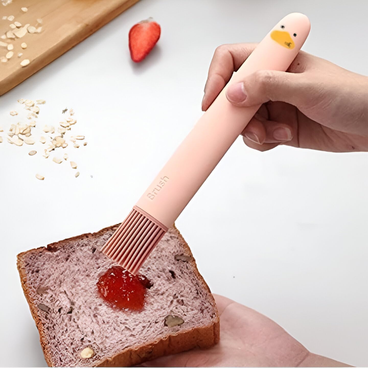 Srwopkray Silicone Pastry Brush For Cooking & Baking  Food Grade, No Shedding, Heat Resistant  Oil & Sauce Basting Brush For B
