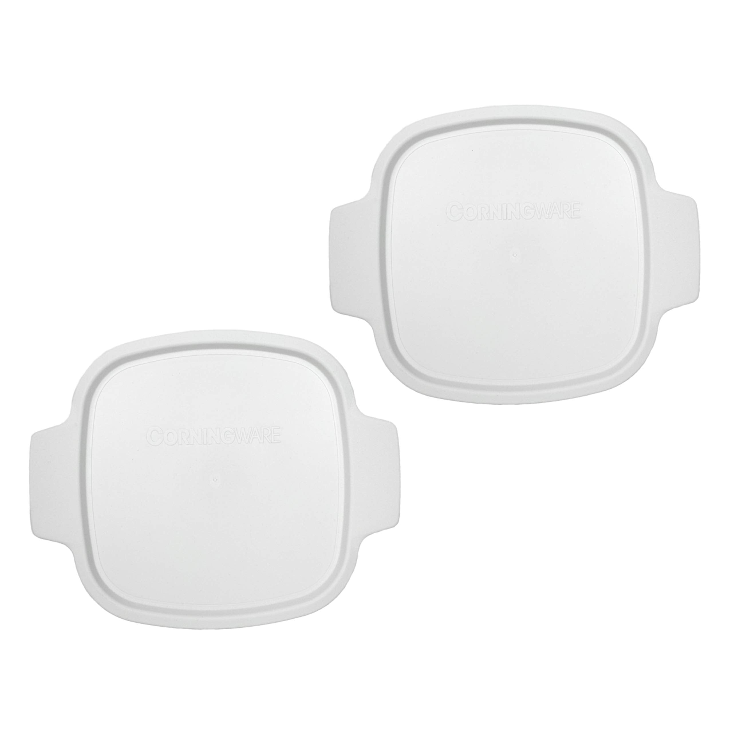 Corningware Stovetop A-1-Pc 1.5 Quart Square White Plastic Lid - 2 Pack