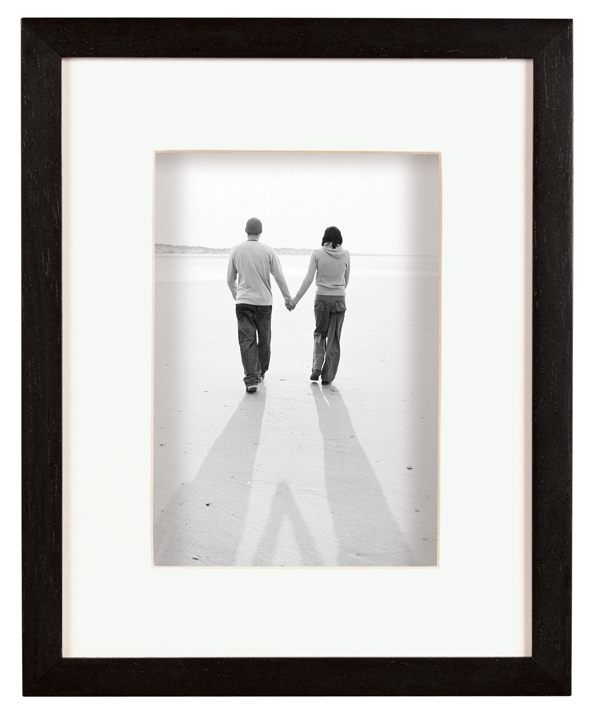 MCS 16x20 Inch Dakota Wood Shadow Box Frame with 11x14 Inch Mat Opening, Black (52733)