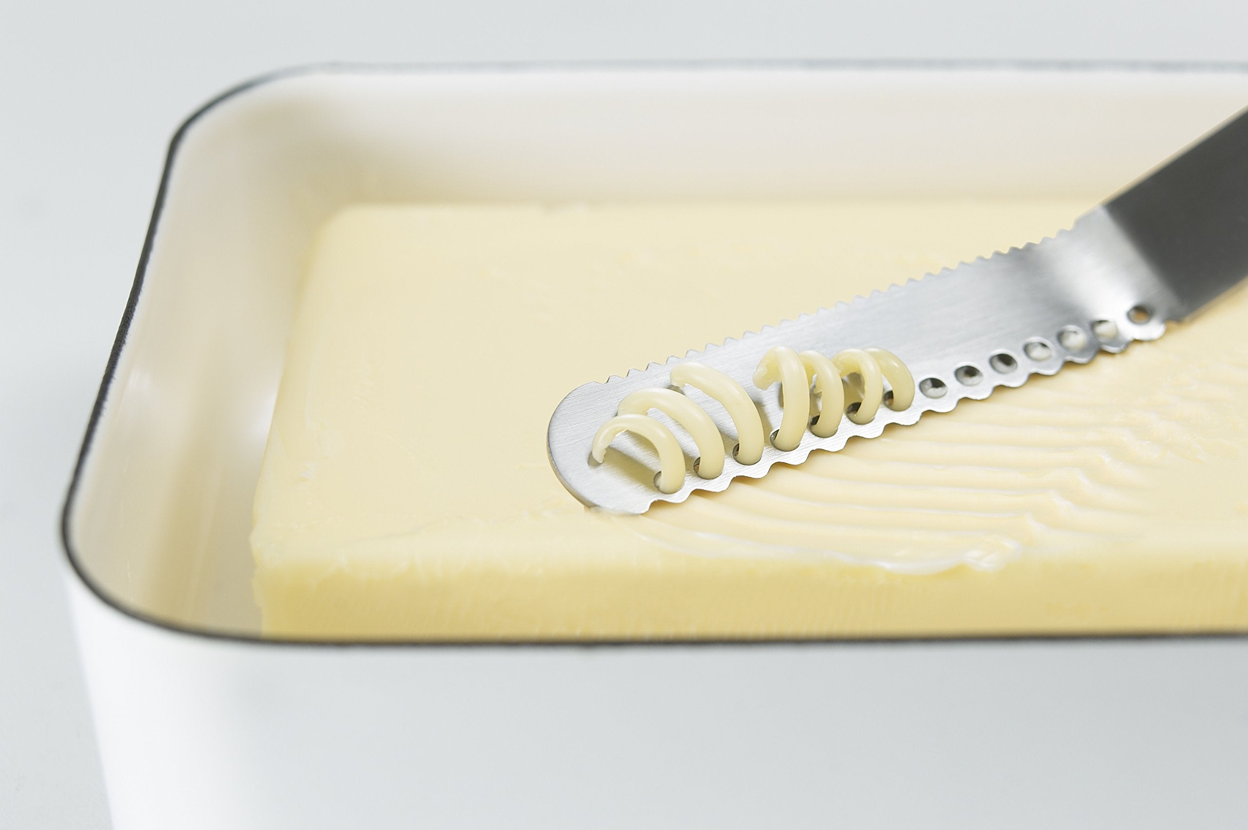 Yoshikawa NULU Butter Spreader, Stainless Steel, Silver, Model 89035-9