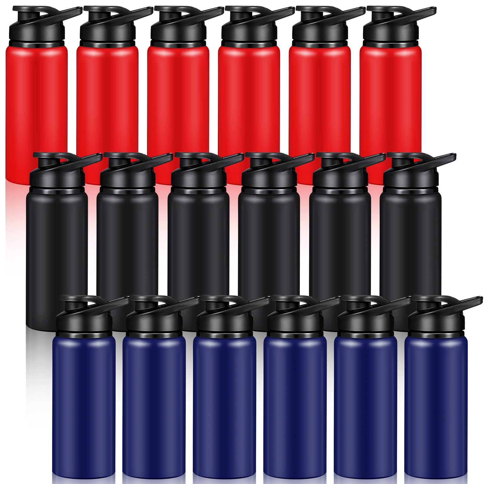 Potchen 18 Pack Aluminum Water Bottles Bulk 20oz