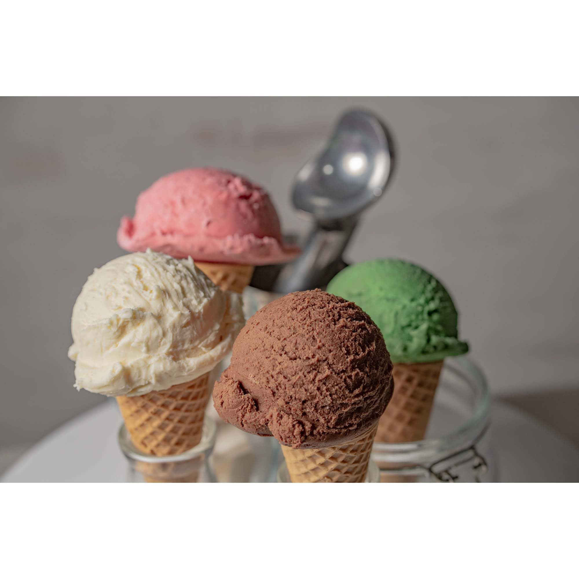 Hic Kitchen Anti-Freeze Ice Cream And Frozen Dessert Scoop, Self Defrosting