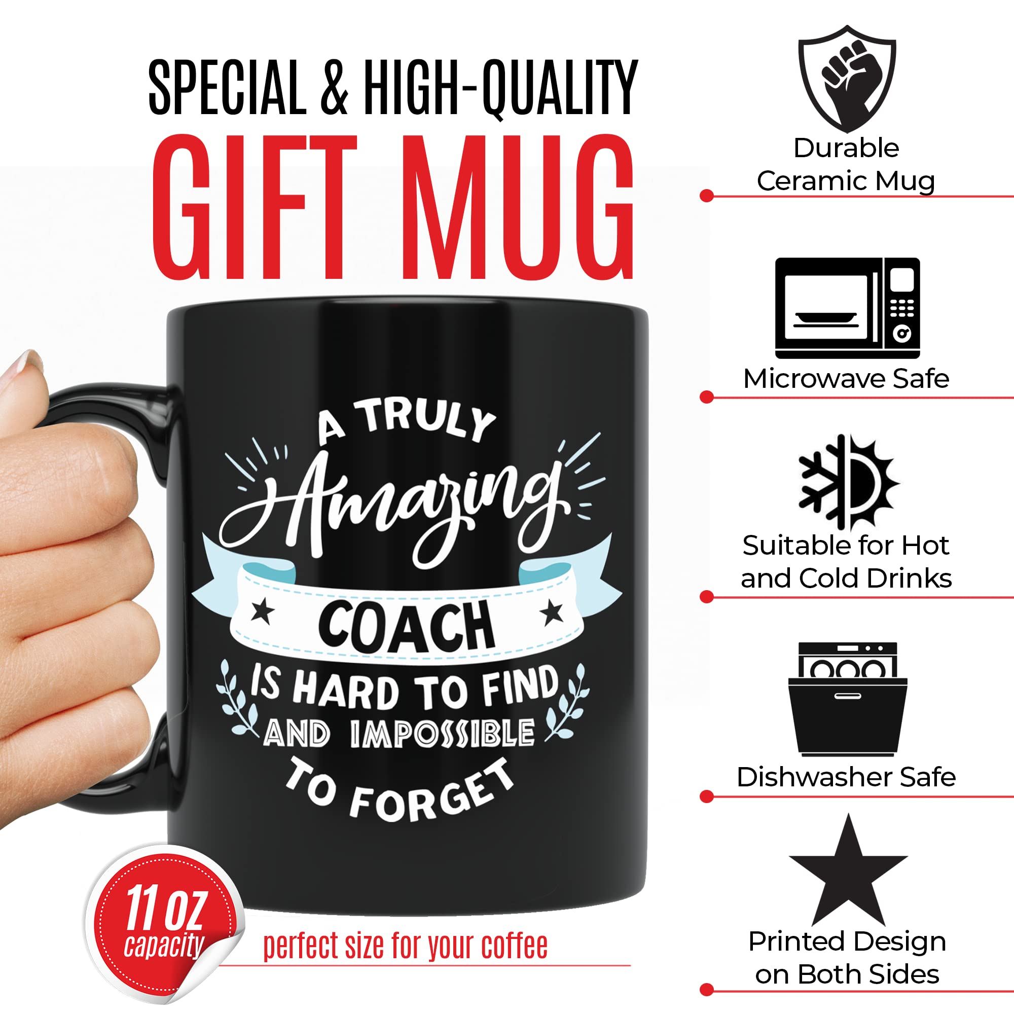 Thank You Gift For Coach - Awesome Appreciation Gift Mug For Men Or Women For Any Occasion: Birthday, Retirement, End Of Season