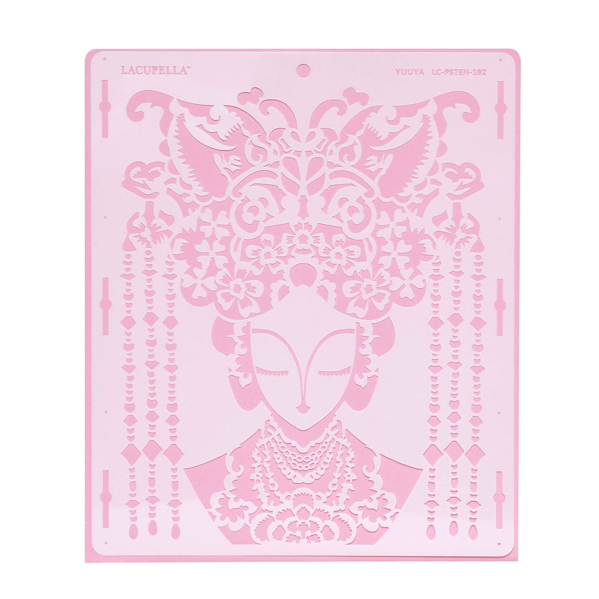 Lacupella Cake Stencil For Buttercream Cake, Royal Icing, Ganache, Painting, Art And Craft (Yuuya)