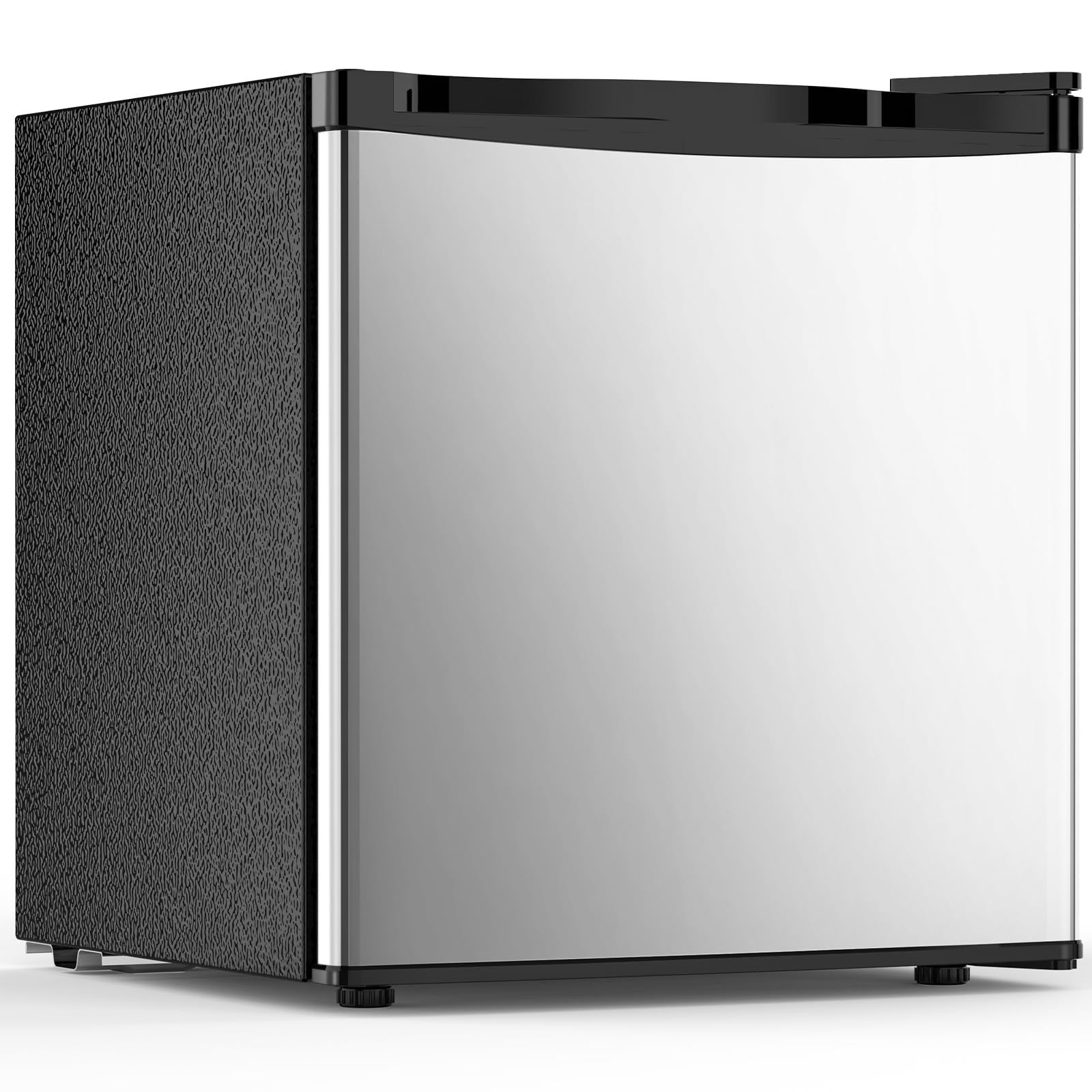 Electactic 1.7 Cu.ft Mini Fridge with Freezer, Compact Refrigerator, Single Reversible Door, Ultra Quiet, Energy Efficient for O