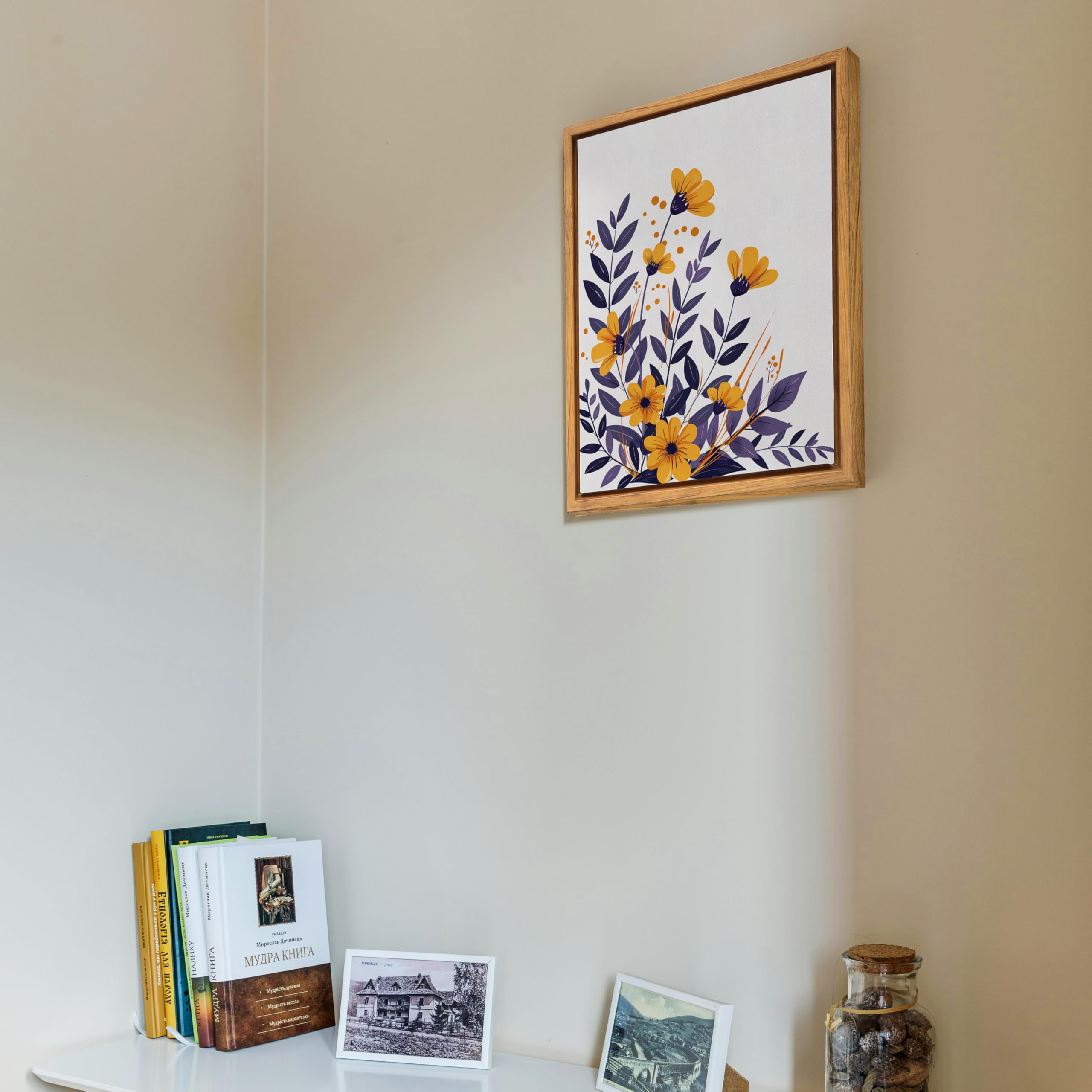 Yiviven Floater Frame For 8''X10''Canvas Painting,7/8'' Dept Canvas Floater Frame,Floater Frames,Floating Canvas Frame,Canvas Fr