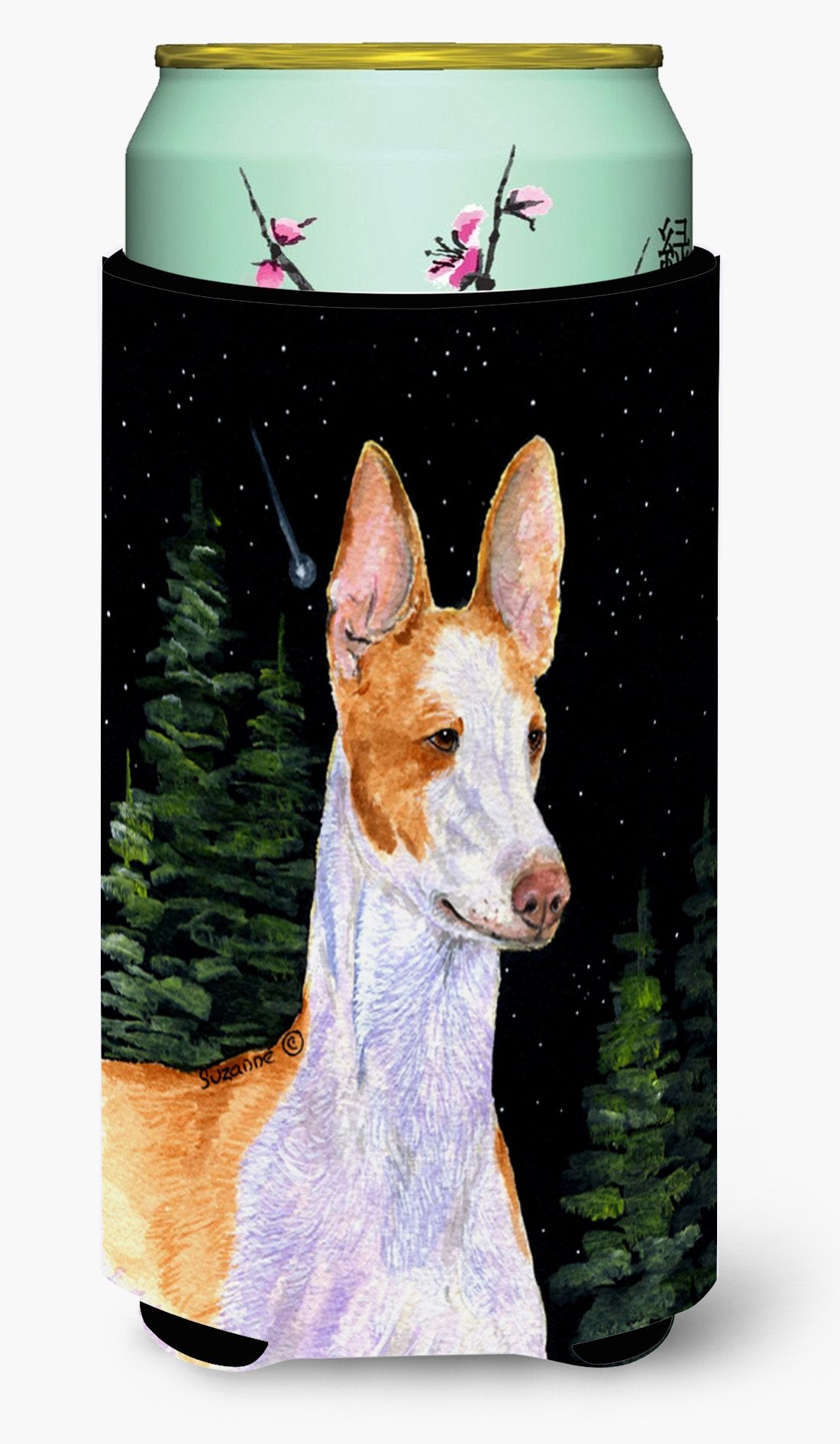 Starry Night Ibizan Hound  Tall Boy Beverage Insulator Beverage Insulator Hugger