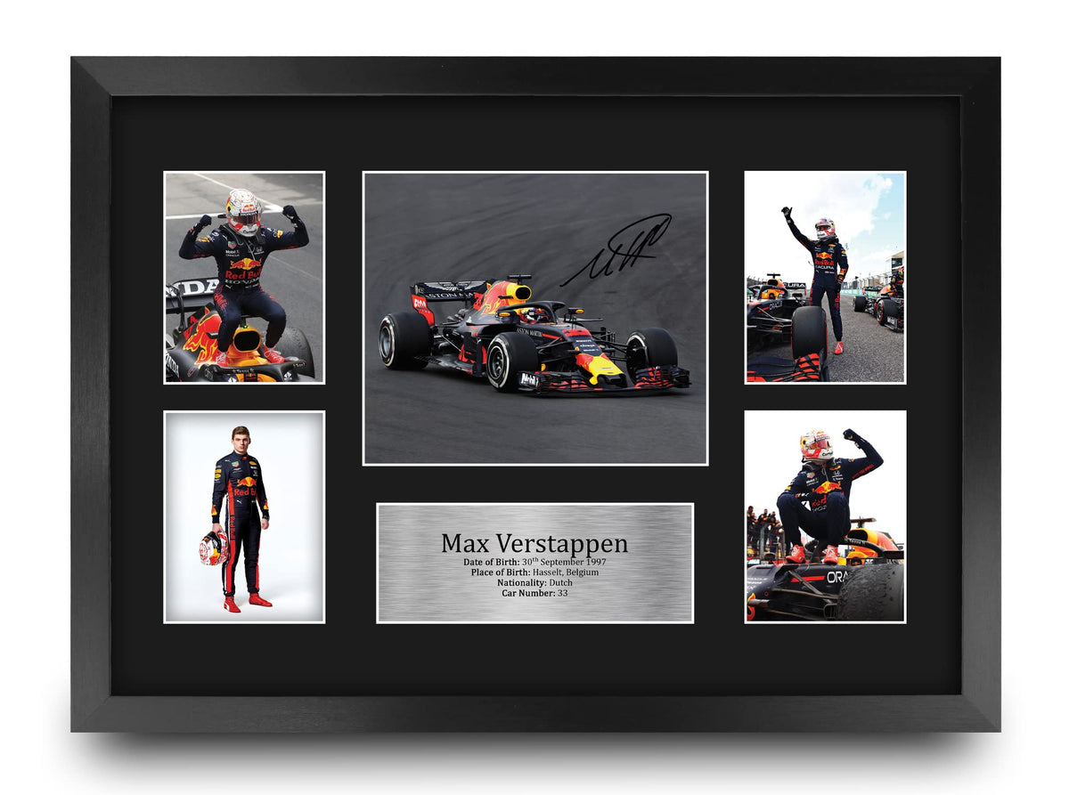 Hwc Trading Max Verstappen 16 X 12 Inch (A3) Printed Gifts Signed Autograph Presentation Display For F1 Formula 1 Racing Fans -