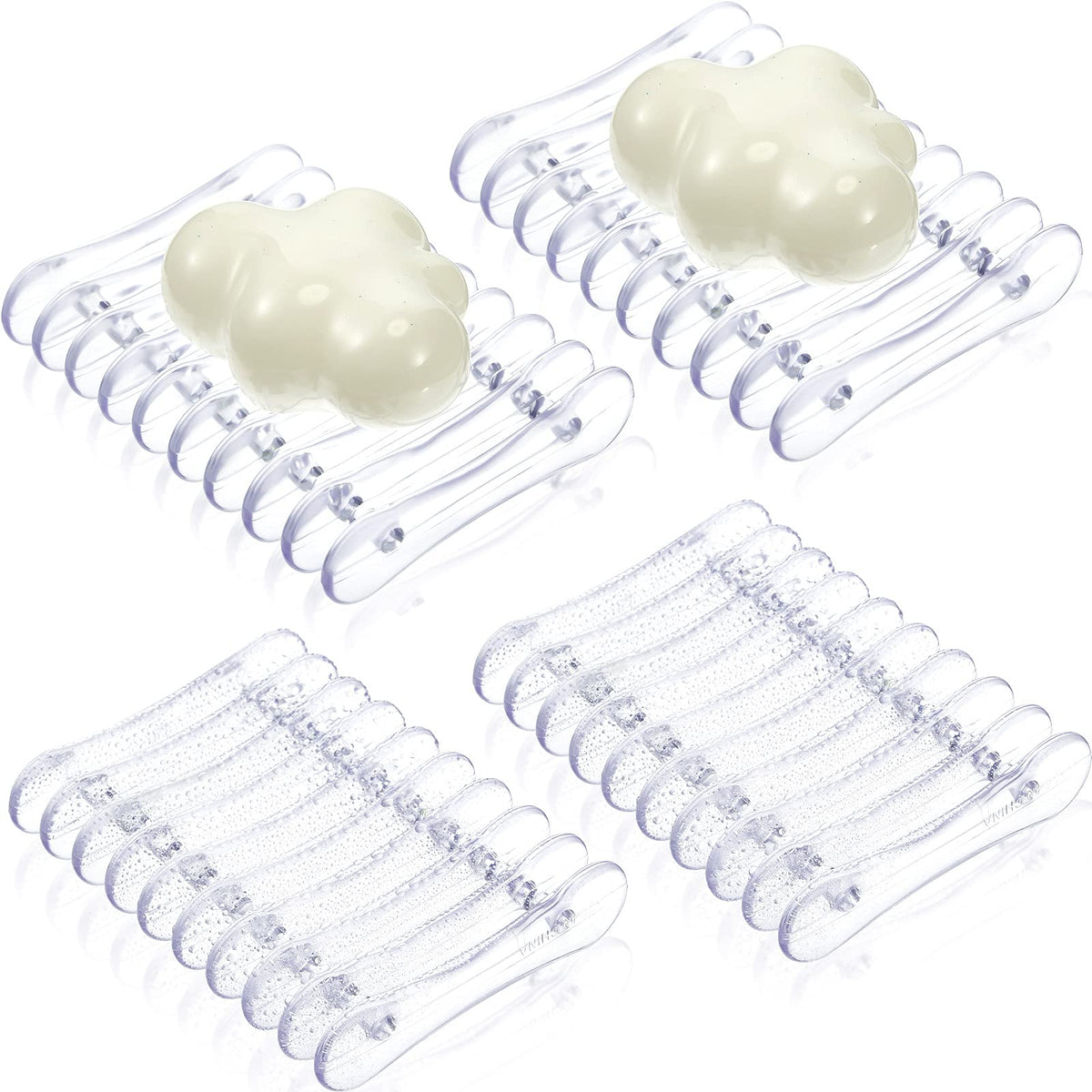 4 Pieces Plastic Bar Soap Holder Soap Tray Soap Saver Bar Dish Self Draining Soap Dishes For Soap Sponge Dryer Bathroom Toilet S
