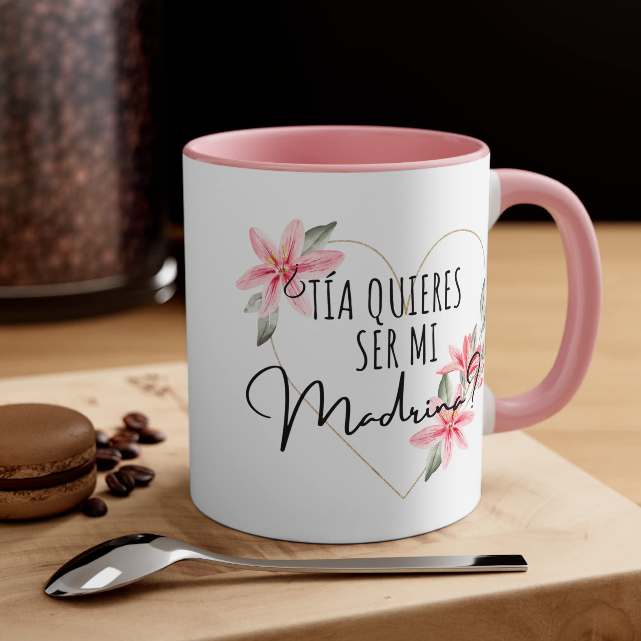 T  a quieres ser mi Madrina? Coffee Mug | Auntie Baptism Proposal Gift| Will you be my Godmother in Spanish | Spanish Godmother