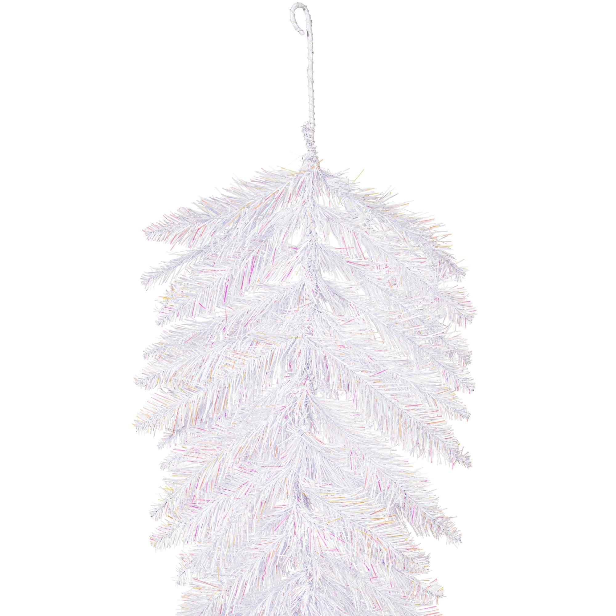 Vickerman 9' x 14 Sparkle White Spruce Artificial Christmas Garland - Unlit - Traditional White Flocked Garland - Reliable and D