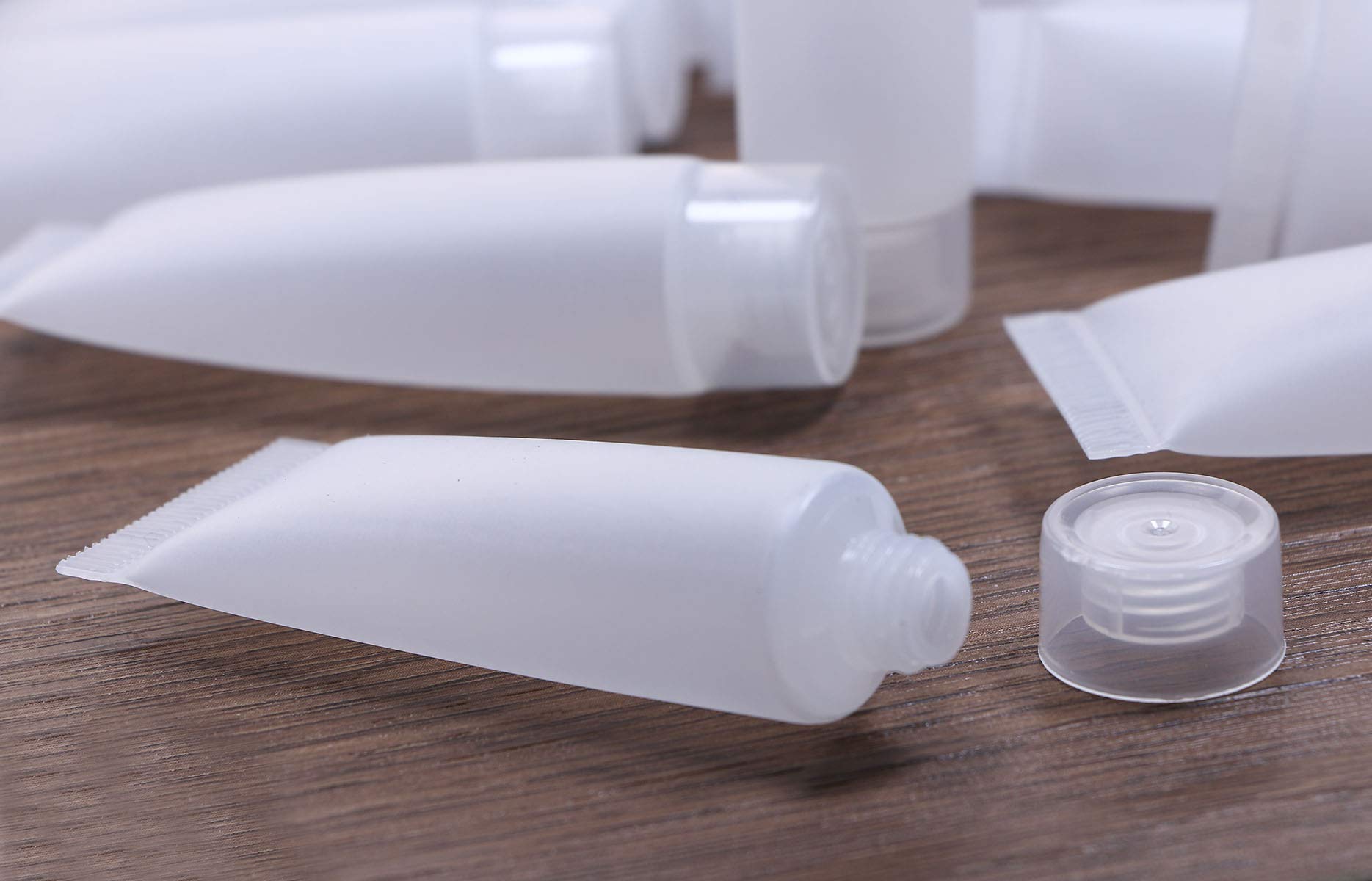 Shapenty 10Ml Clear Plastic Empty Tubes Refillable Facial Cleanser Hand Cream Cosmetic Lotion Containers Soft Makeup Sample Hold