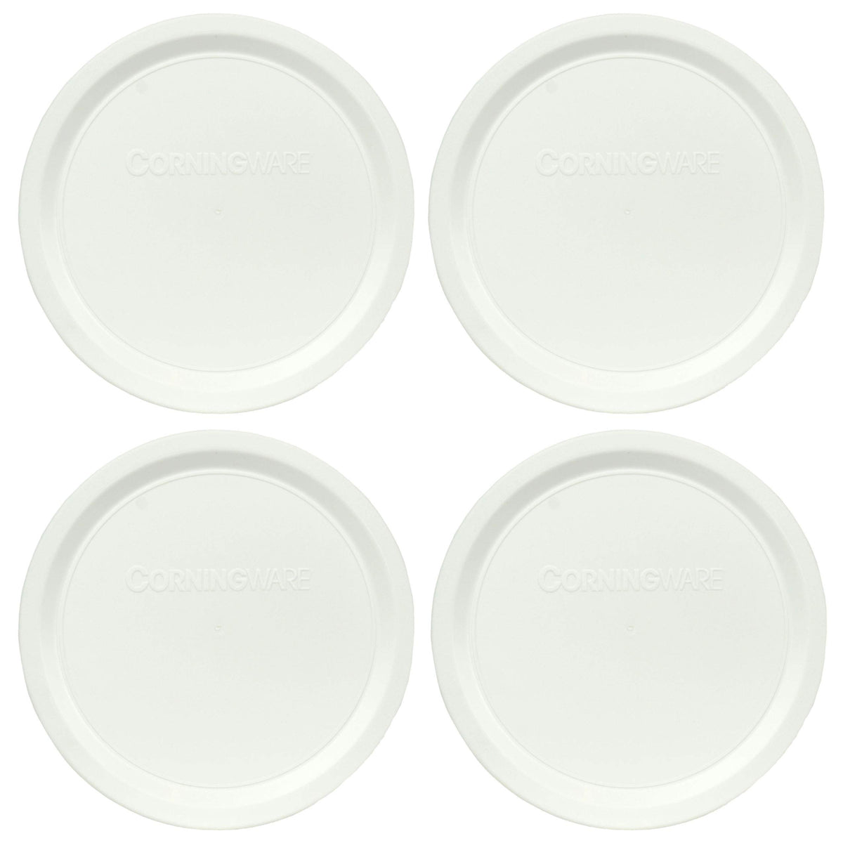 Corningware F-16-Pc French White 16 Ounce Plastic Replacement Lid - 4 Pack
