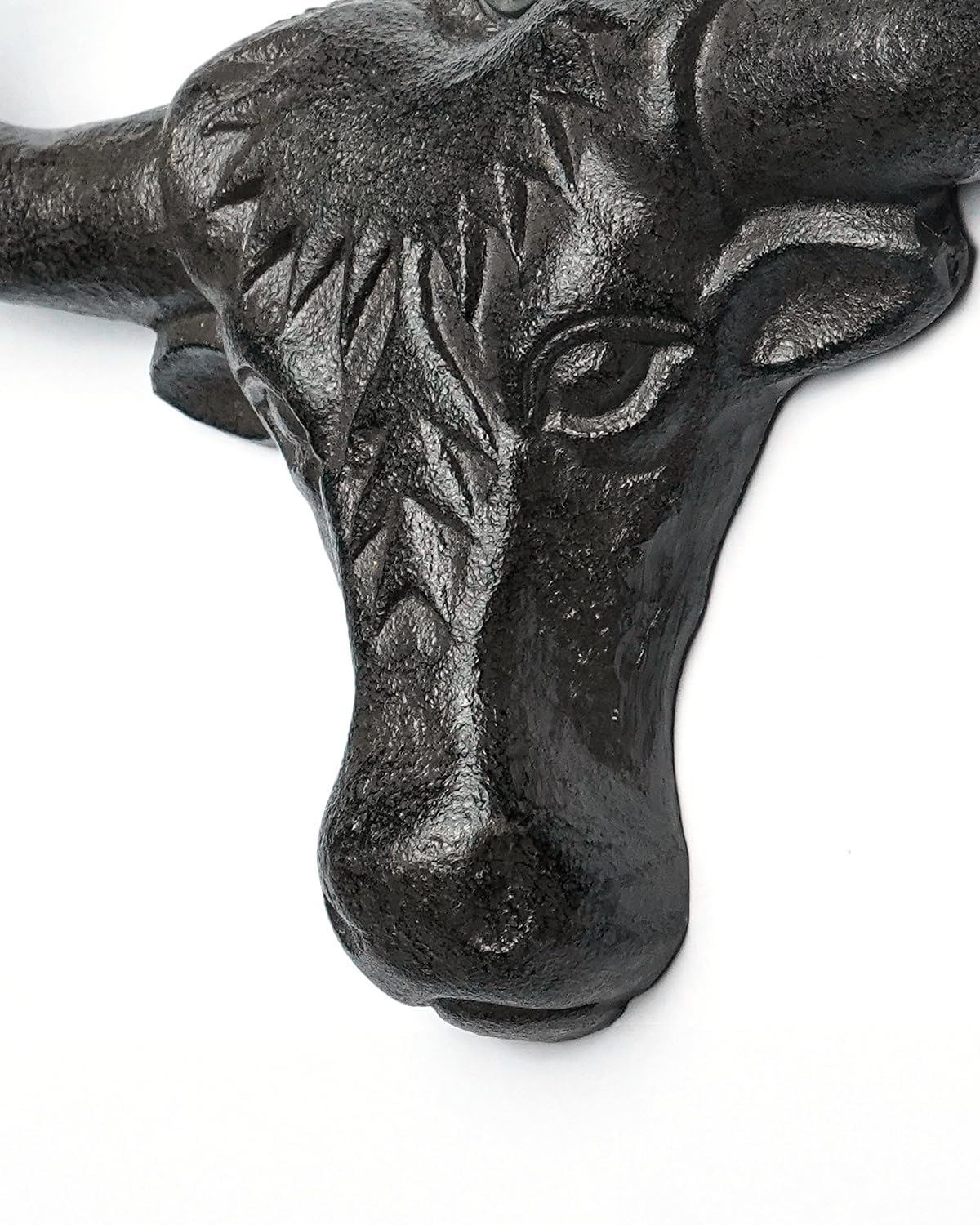 Filano Cowboy Hat Rack For Wall 4 Pack Western Longhorn Cowboy Hat Holder Cast Iron Vintage Rustic Cowboy Hat Hanger Hat Hooks F