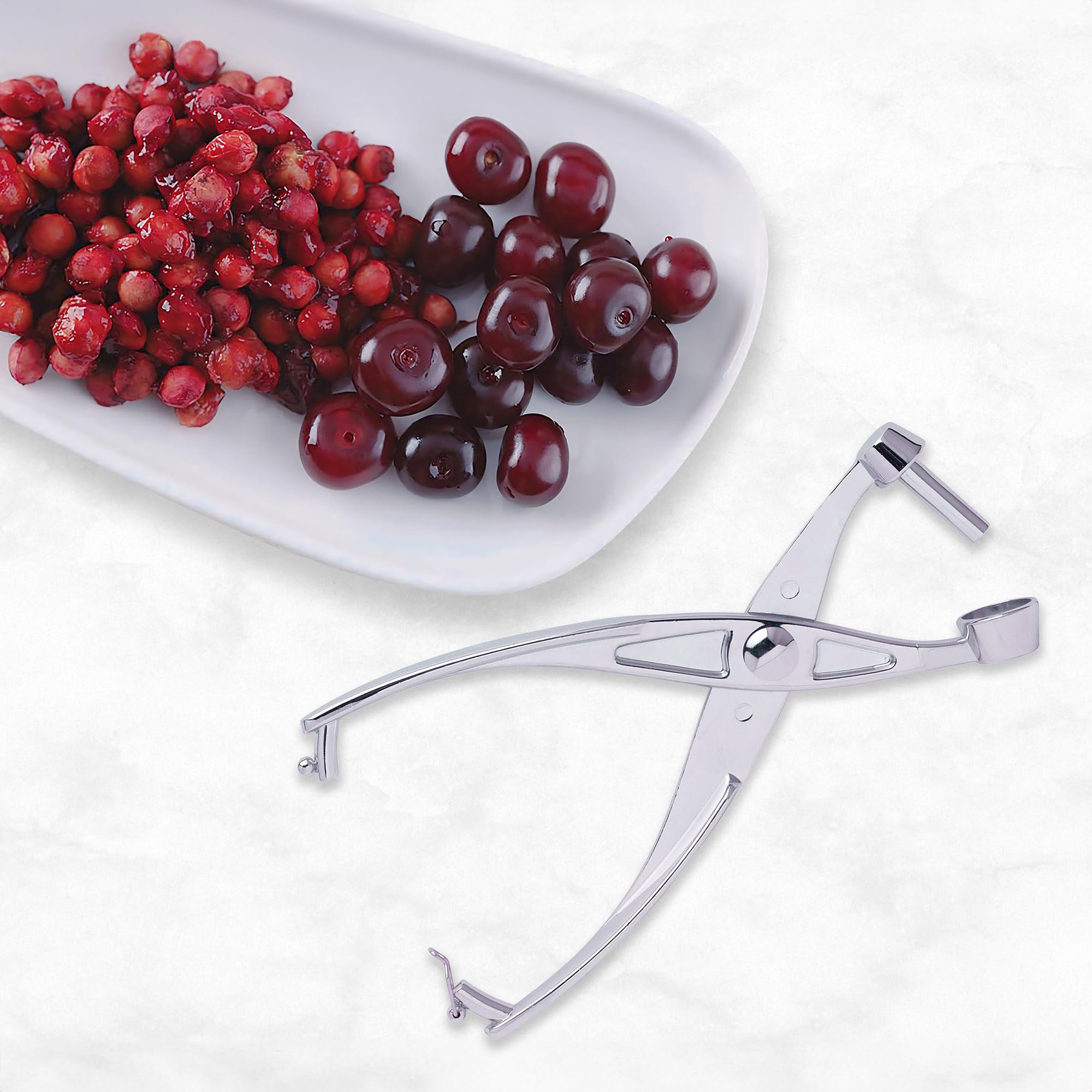 Mrs. Andersons Baking Cherry Pitter, Chrome-Plated Zinc Alloy