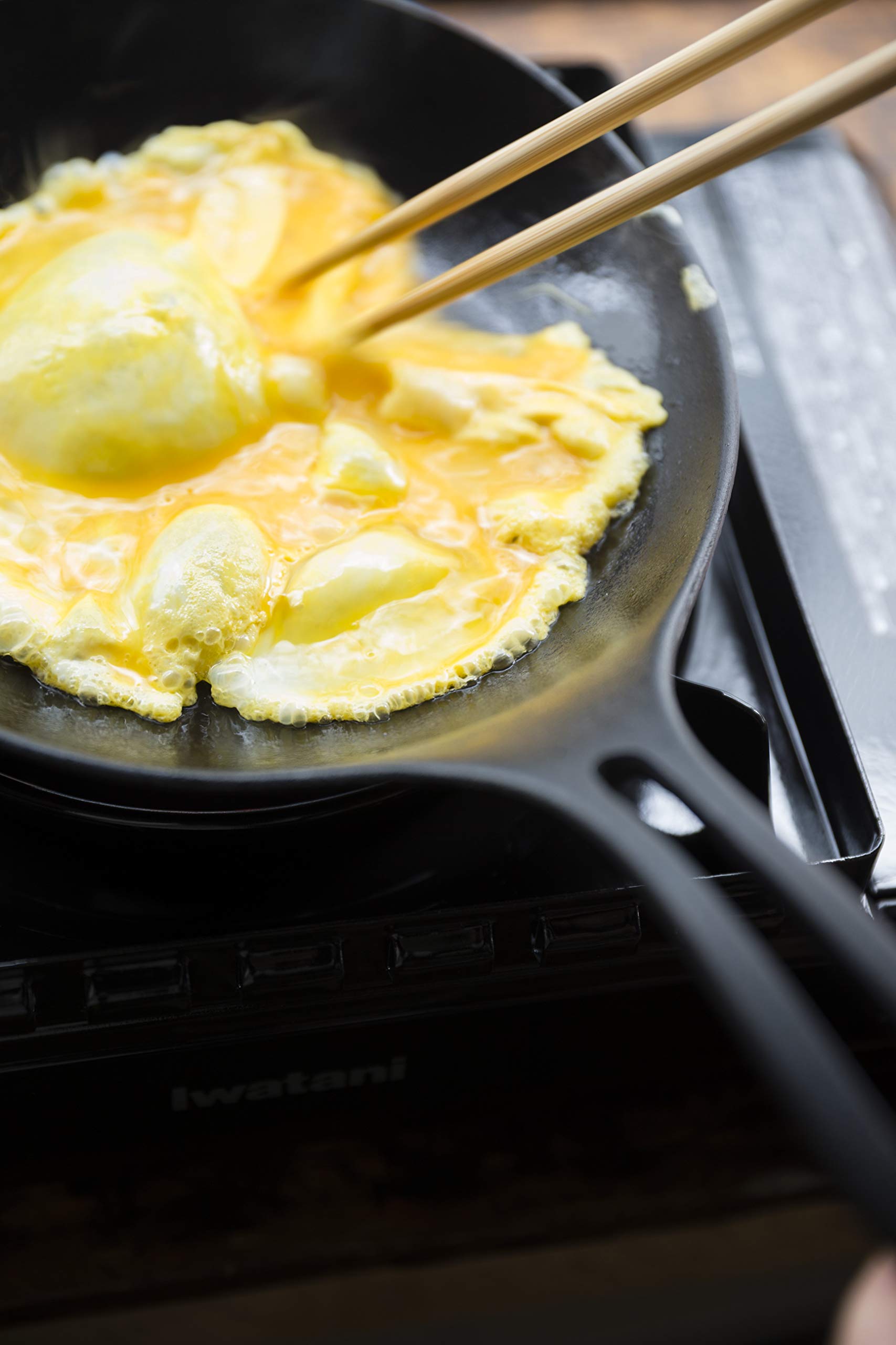 Iwachu 24601 Omelet 24, Black Baking, Inner Diameter: 9.3 Inches (23.5 Cm), Induction Compatible, Frying Pan, Nanbu Ironware