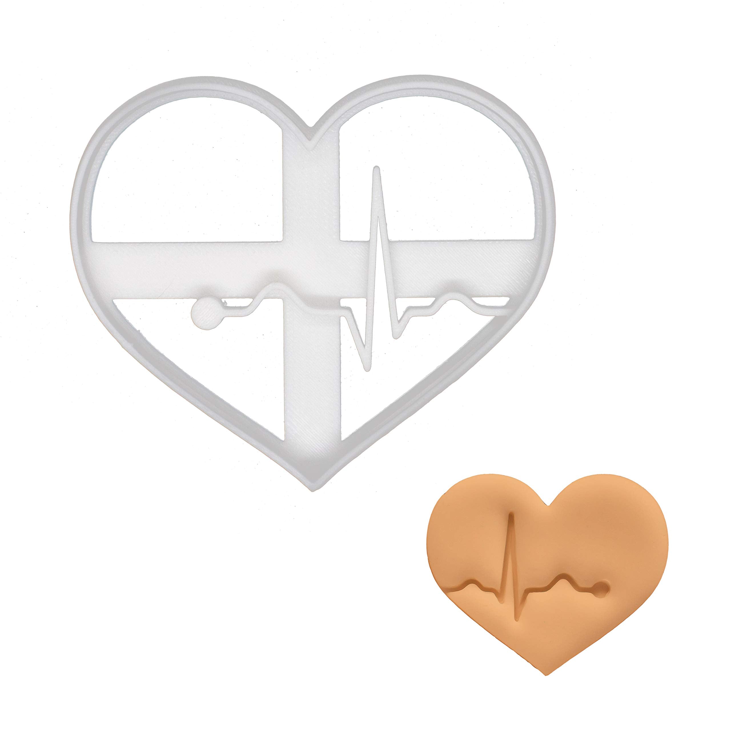 Ecg Small Size Cookie Cutter, 1 Piece - Bakerlogy