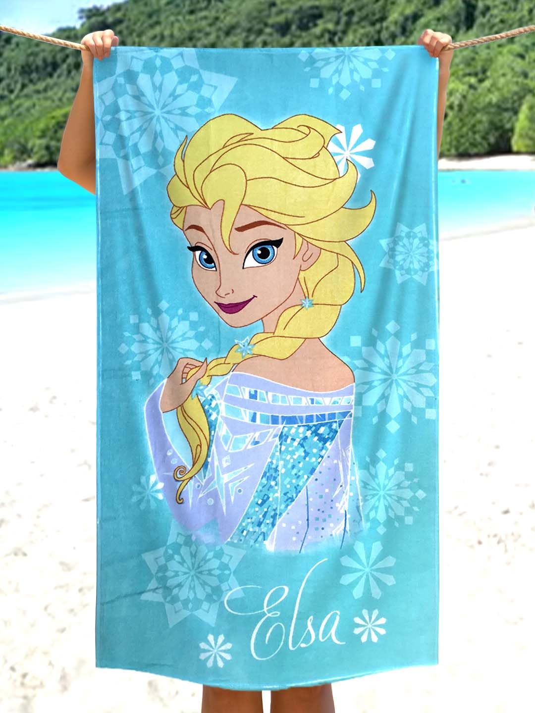 Athom Living Disney Frozen Elsa Themed Kids Bath Towel