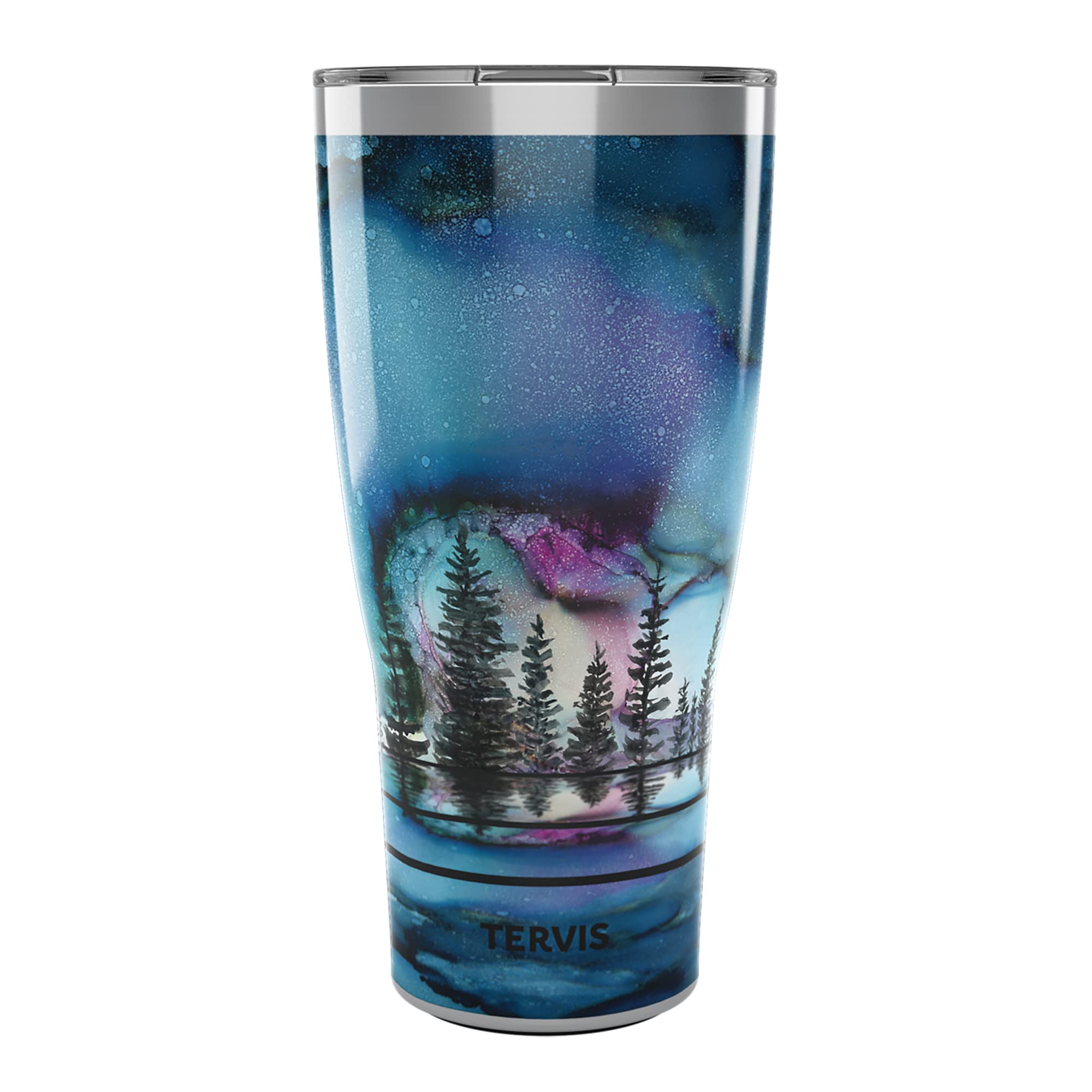 Tervis Traveler Inkreel The Heavens Triple Walled Insulated Tumbler Travel Cup Keeps Drinks Cold & Hot, 30oz, Stainless Steel