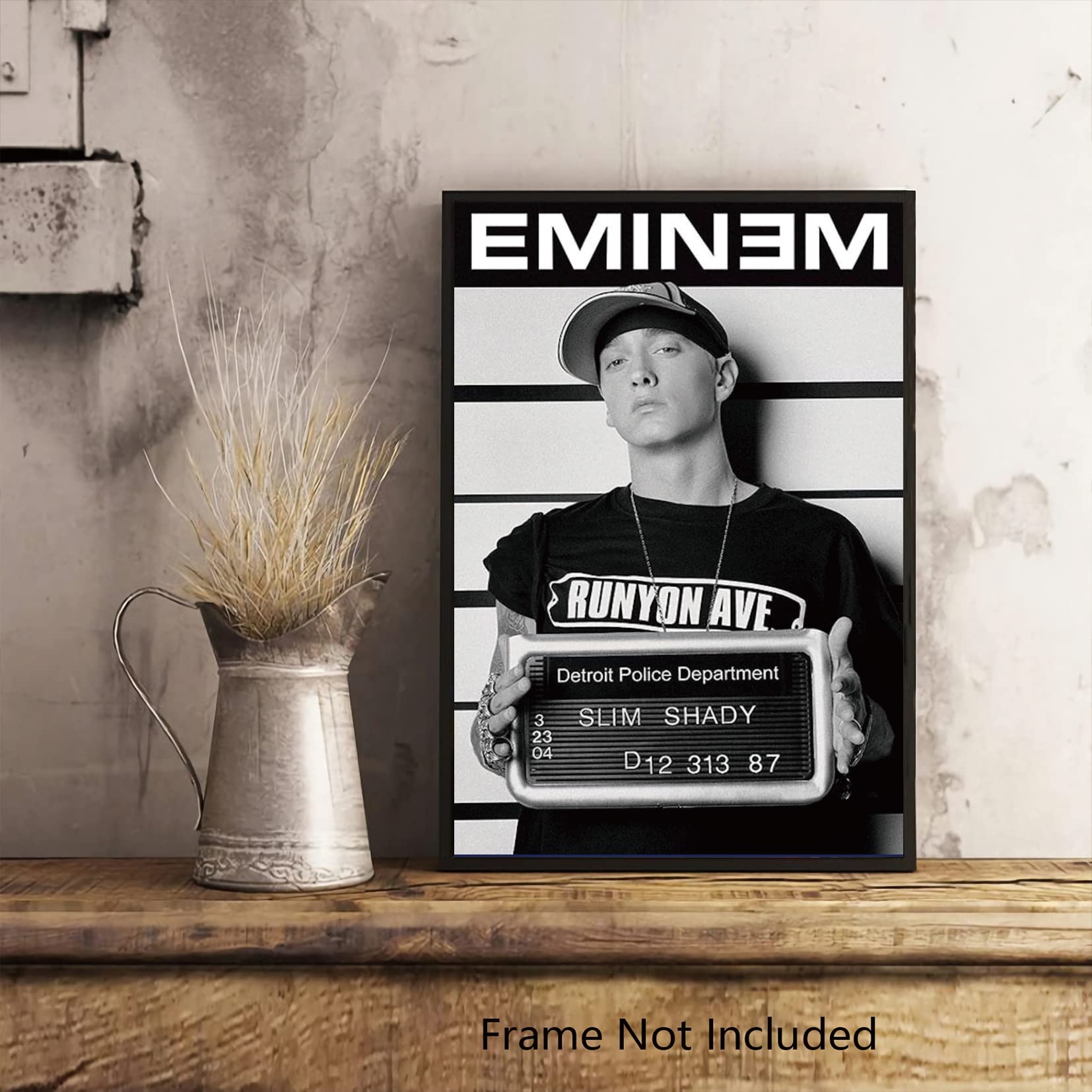 FatCat Wall Graphics Eminem (Mugshot) Poster Frameless Gift 12 x 18 inch(30cm x 46cm)-S-193