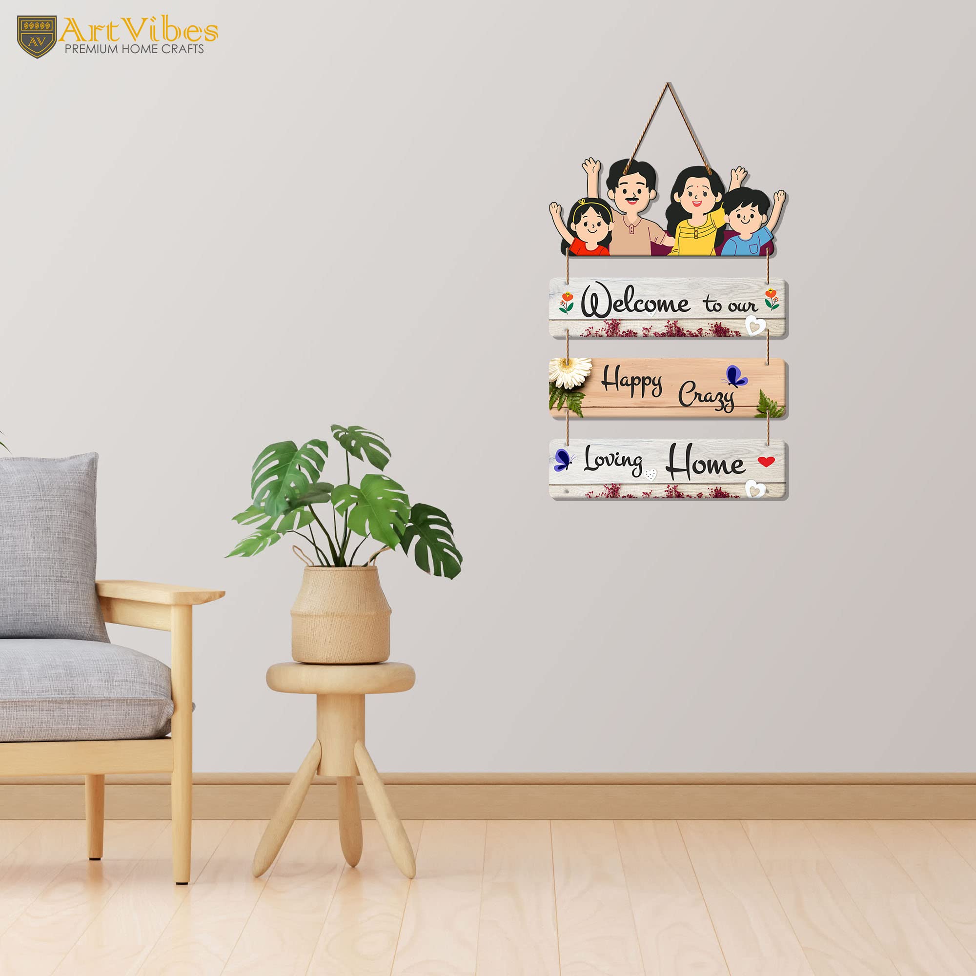 Artvibes Home Quote Decorative Wooden Wall Art Hanging for Living Room | Bedroom | Gift | Home Decoration | Art Piece For Room D