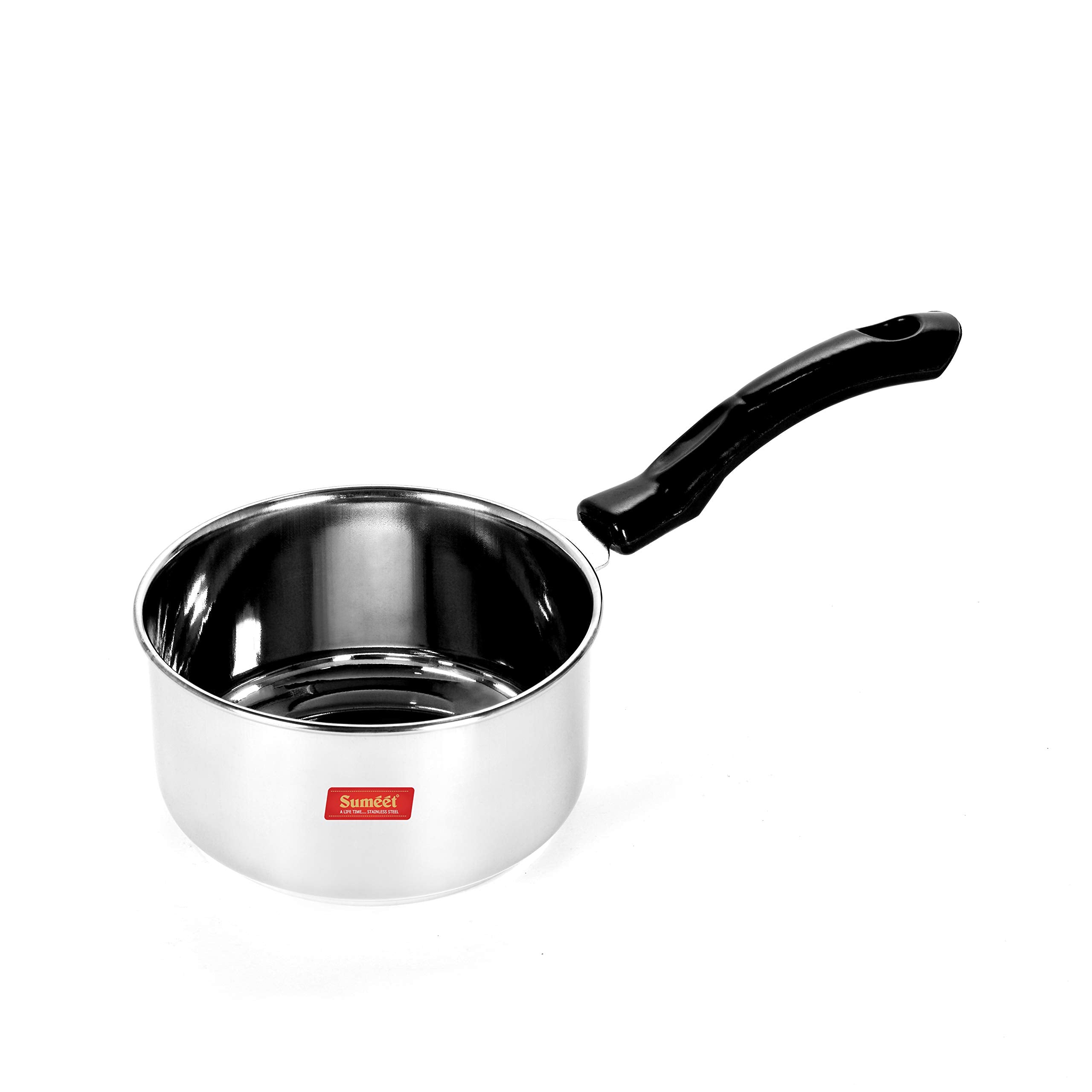 Sumeet Stainless Steel Saucepan  1.9 Liters  1 Piece (White)