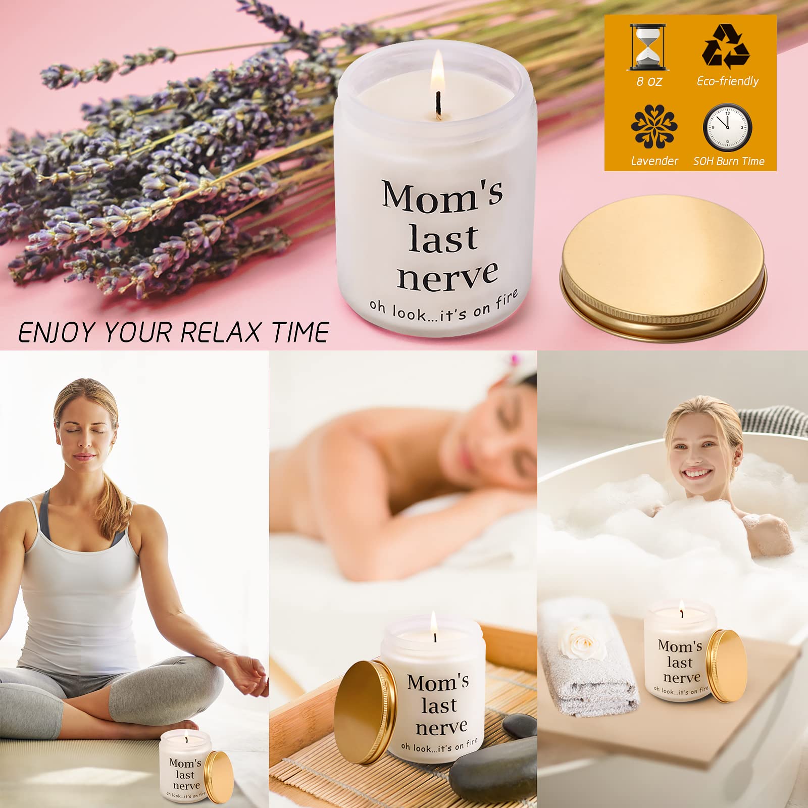 LIKEABLUE Mom Birthday Gifts Basket Set - Unique Pink Gifts for Mother's Day, Christmas & Birthdays, Size ZJ2439