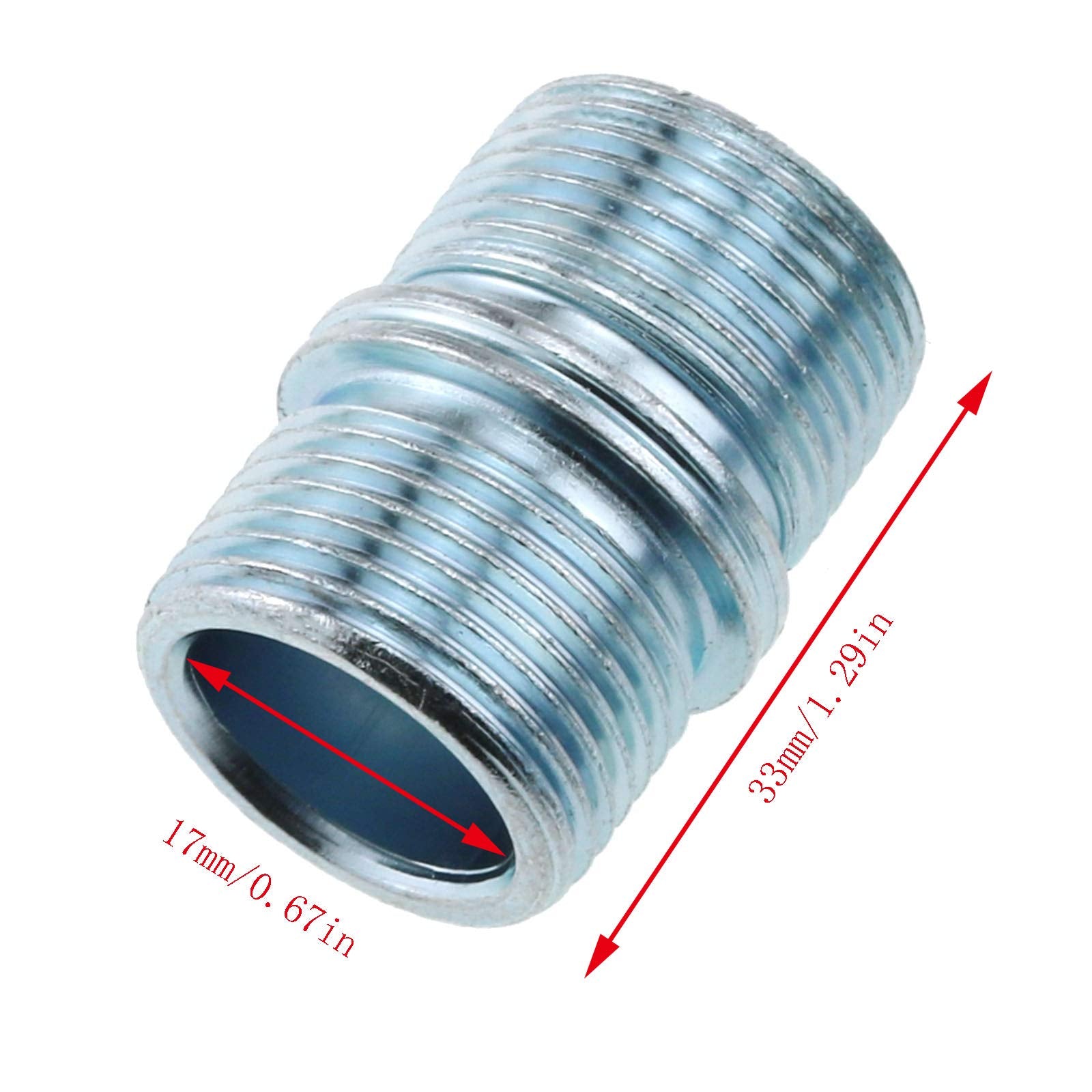 E-outstanding Metal Rack Connector 4pcs 1Inch/25.4mm Wire Rack Shelve Unit Pole Connector Storage Shelf Shelving Holder Connection Nuts Replacement Parts (ID: 16mm  OD: 23mm)