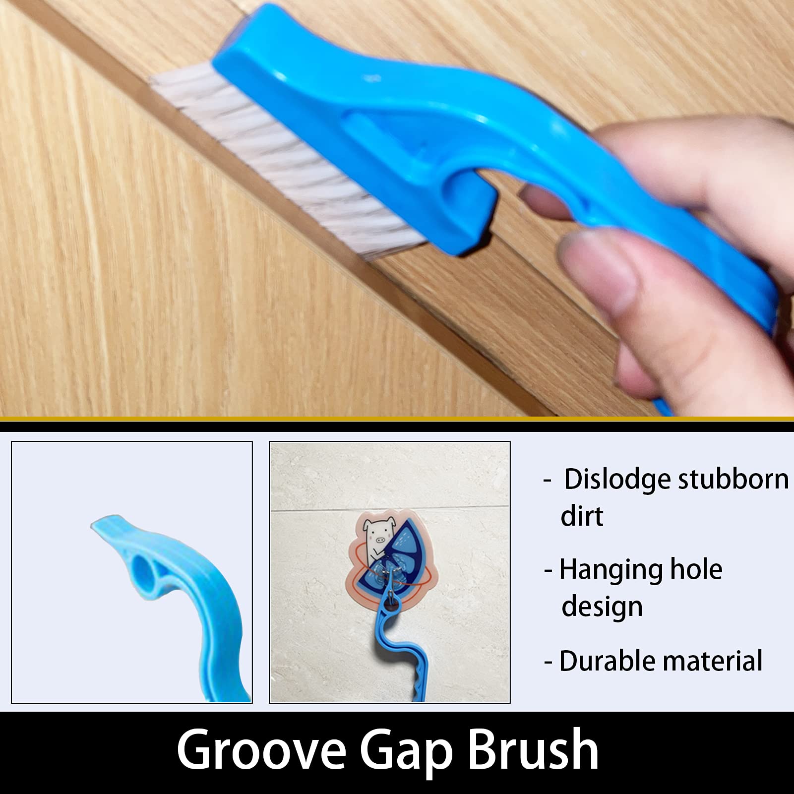 Window Groove Cleaning Brush, 13 Pcs Hand-Held Magic Window Track Cleaning Tools, Window Or Sliding Door Track Cleaner For Slidi