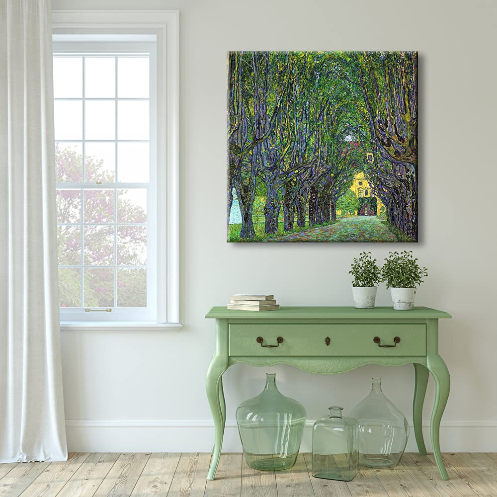Wieco Art Avenue In Schloss Kammer Park, 1912 By Gustav Klimt Famous Paintings Reproduction Abstract Canvas Prints Artwork For W