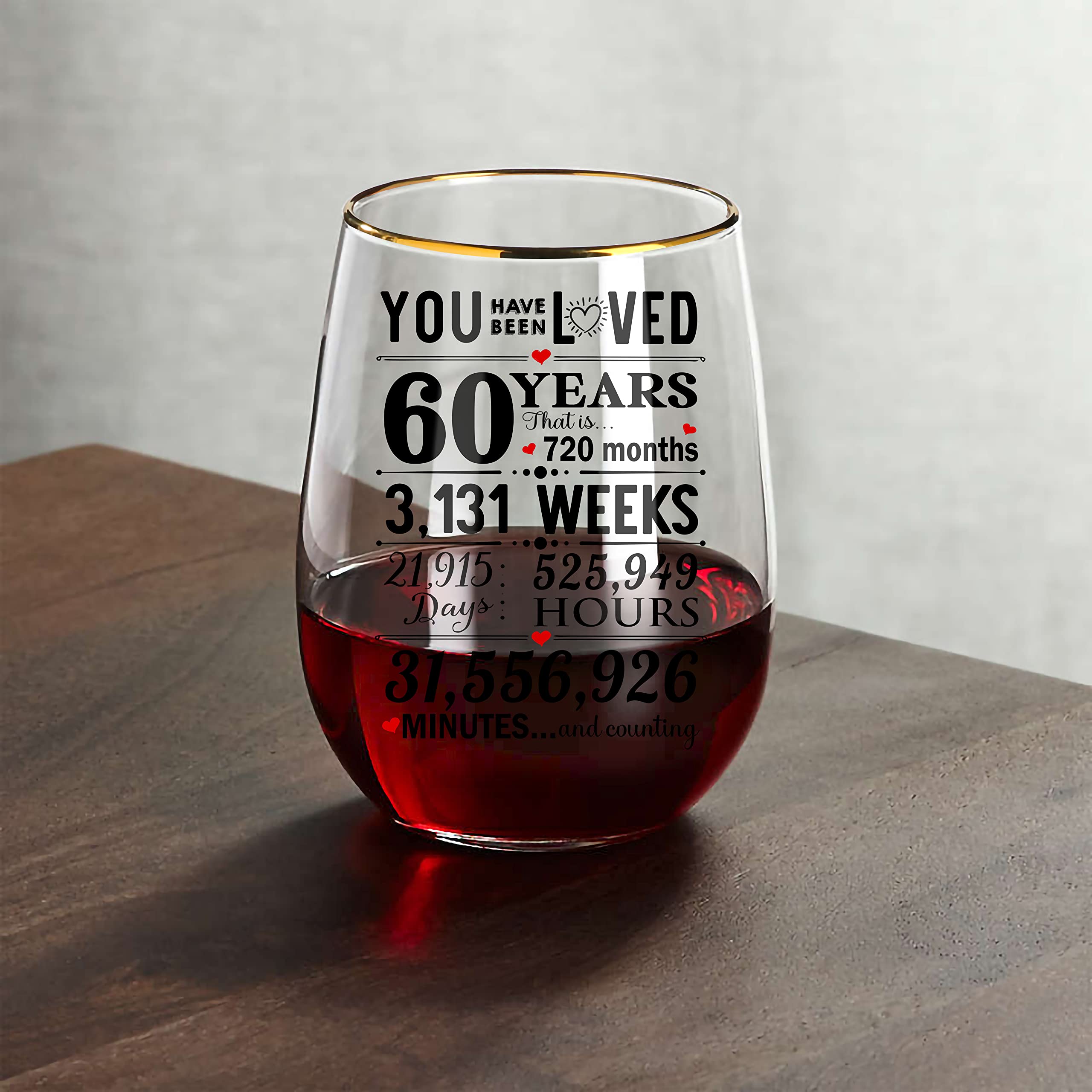 KiesAgift 60th Birthday gifts for Women Personalised glass 60th Birthday gifts for Her Best gifts for 60th Birthday Women gifts for Wife gift for Mum Aunite Personalised gifts for Women Populer gifts