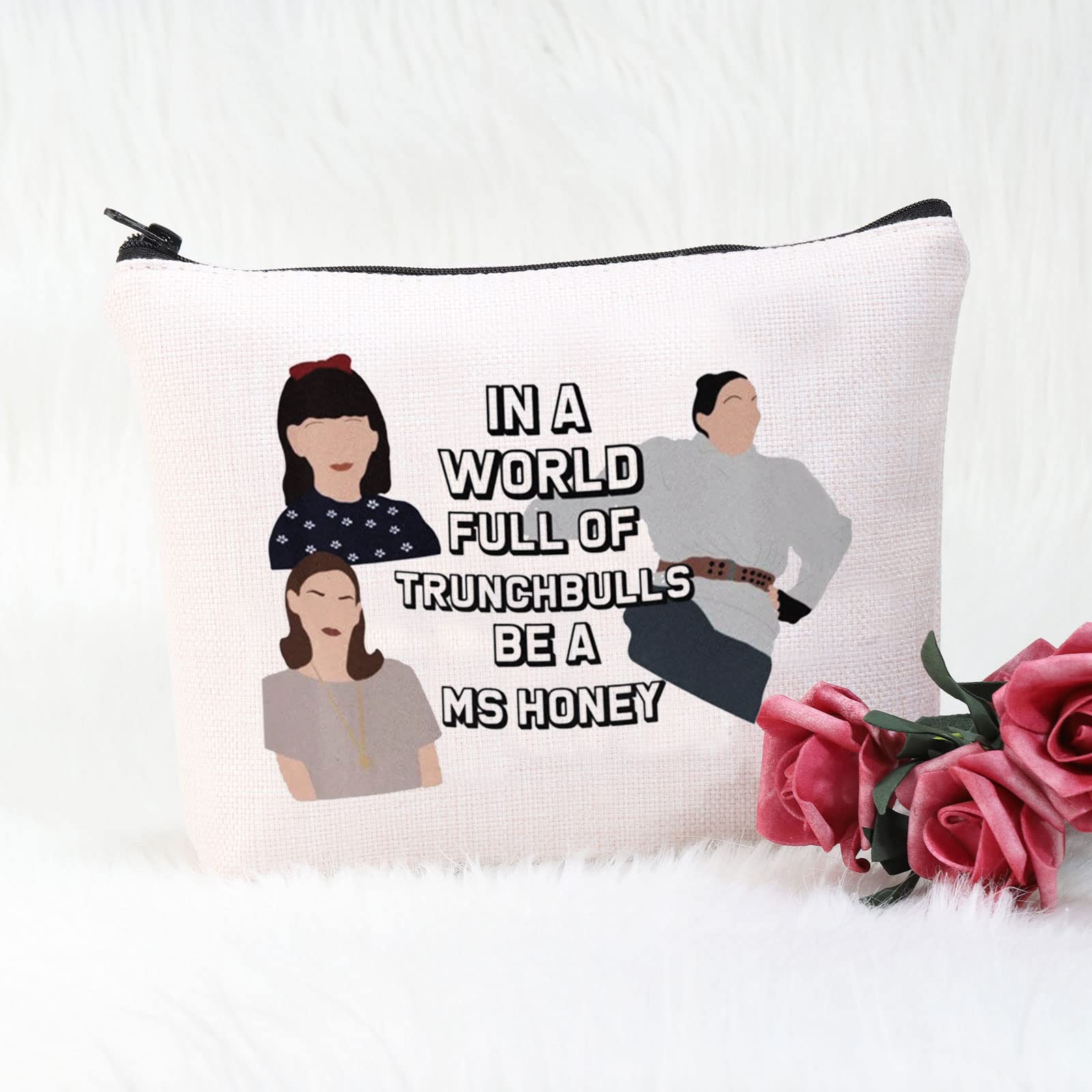 Pofull Movie Inspired Gifts In A World Of Trunchbulls Be A Ms. Honey Zipper Pouch Bag Fan Gift (Ms Honey Bag)