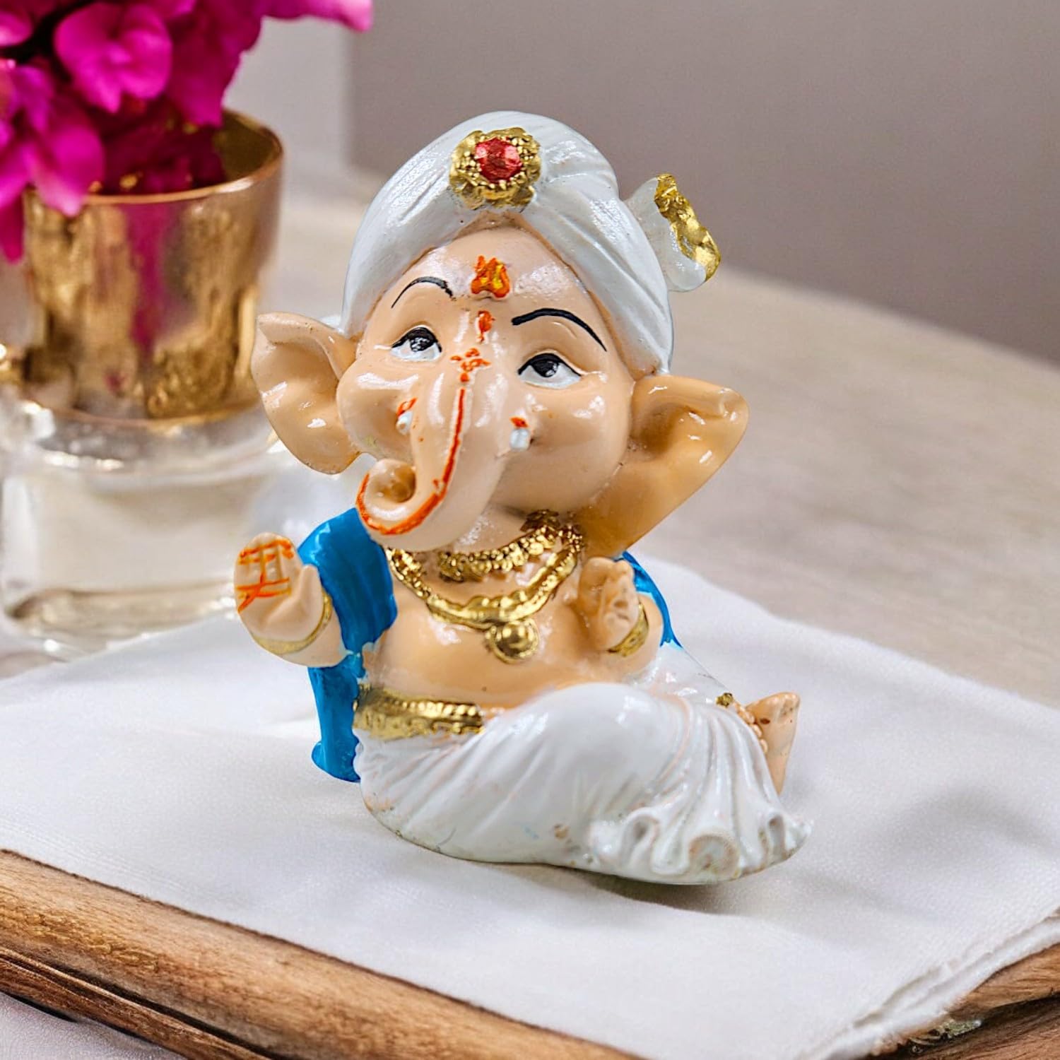 Karigaari India Set Of 3 Dancing Bal Ganesha For Home Decor | Ganesh Murti For Home Decor, Gifting & Pooja Room
