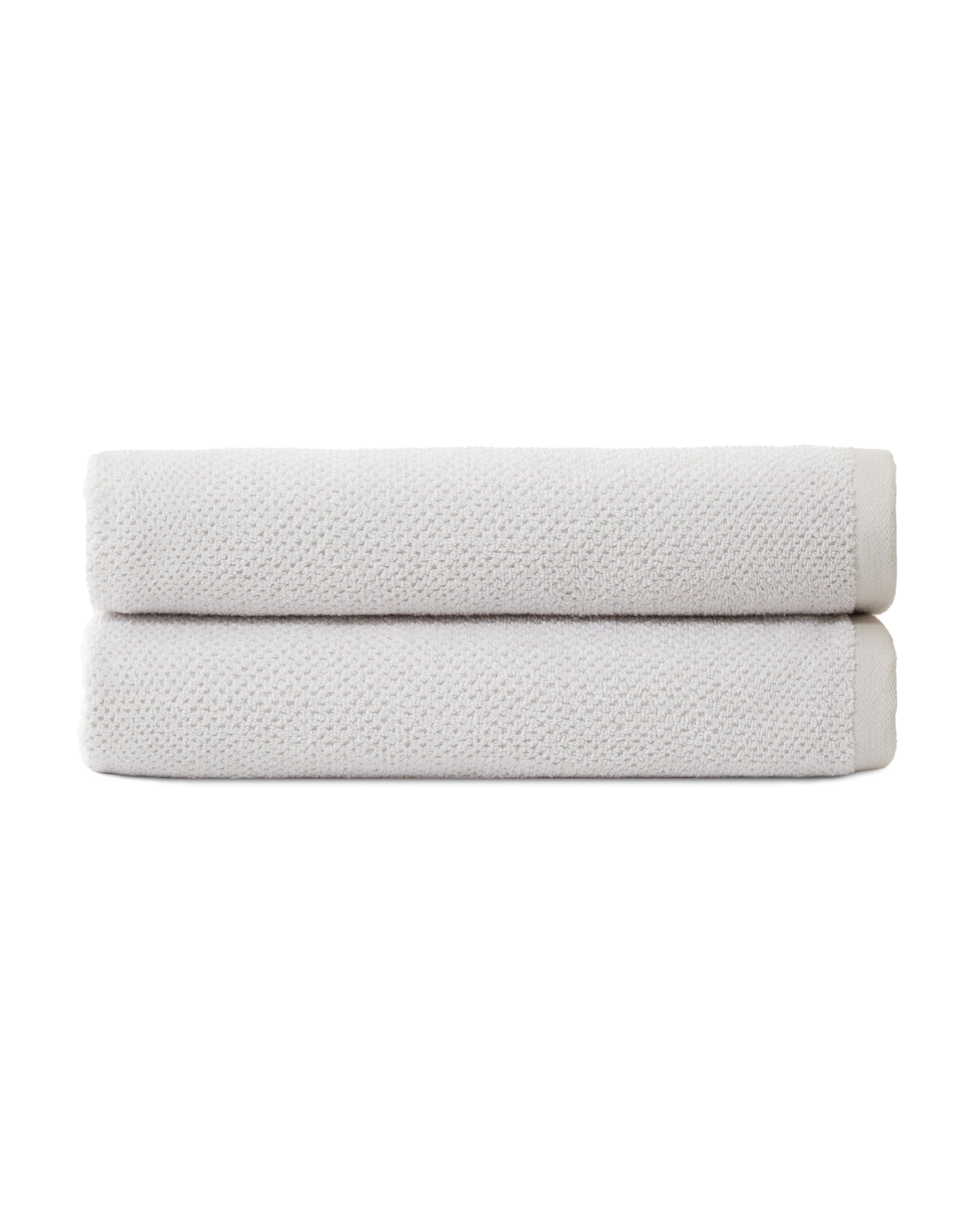 Cozy Earth Heathered Light Grey Bath Towel