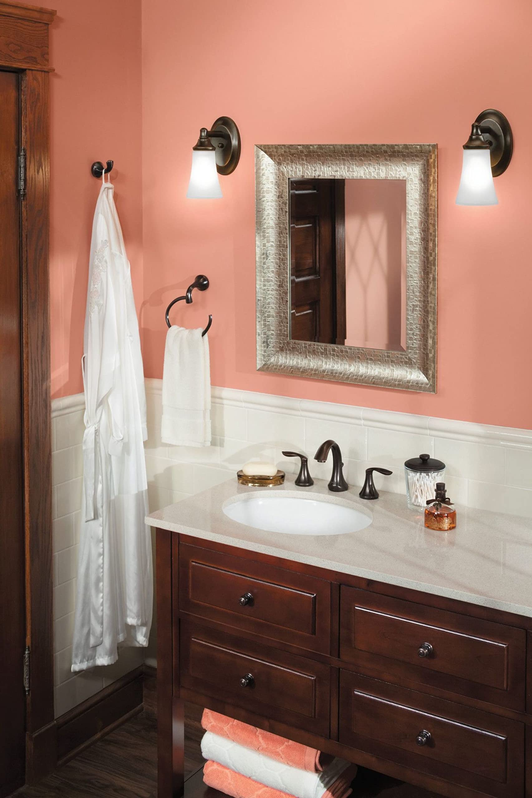 Moen Yb2886Orb Eva Bathroom Towel Ring, Oil-Rubbed Bronze
