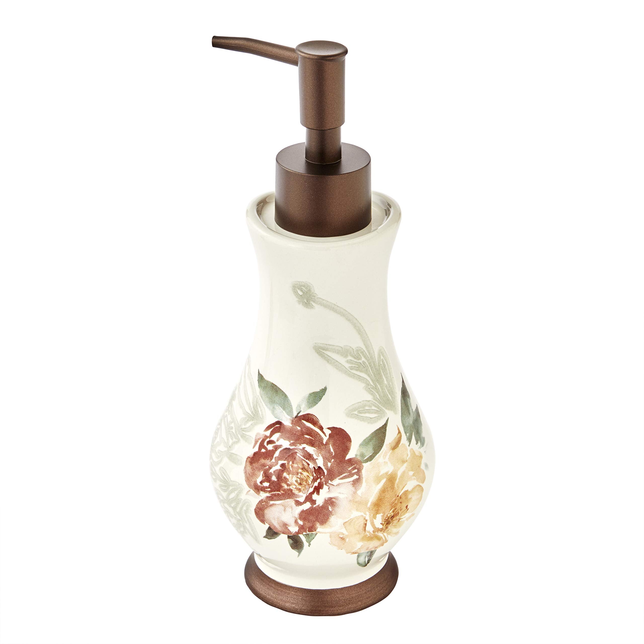 Skl Home Holland Floral Soap Dispenser, Natural