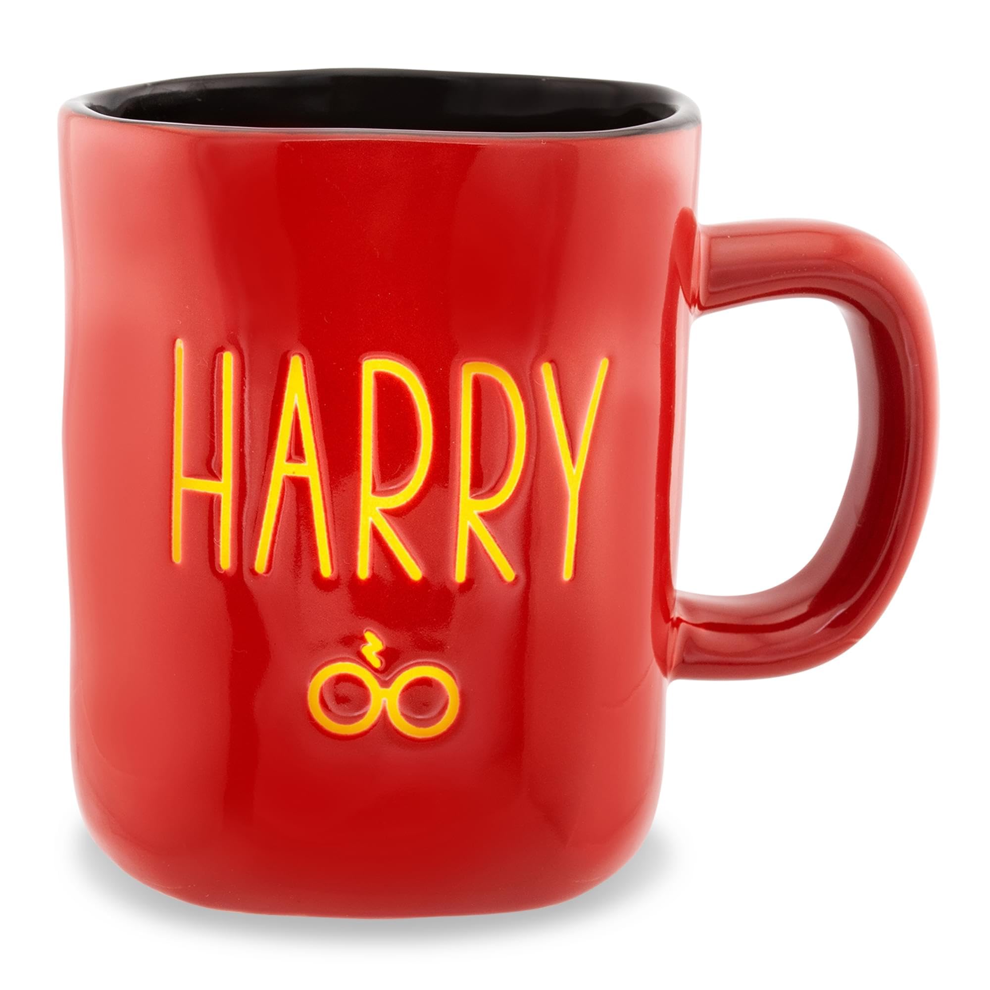 Harry Potter Wax Resist Ceramic Pottery Mug  Holds 25 Ounces