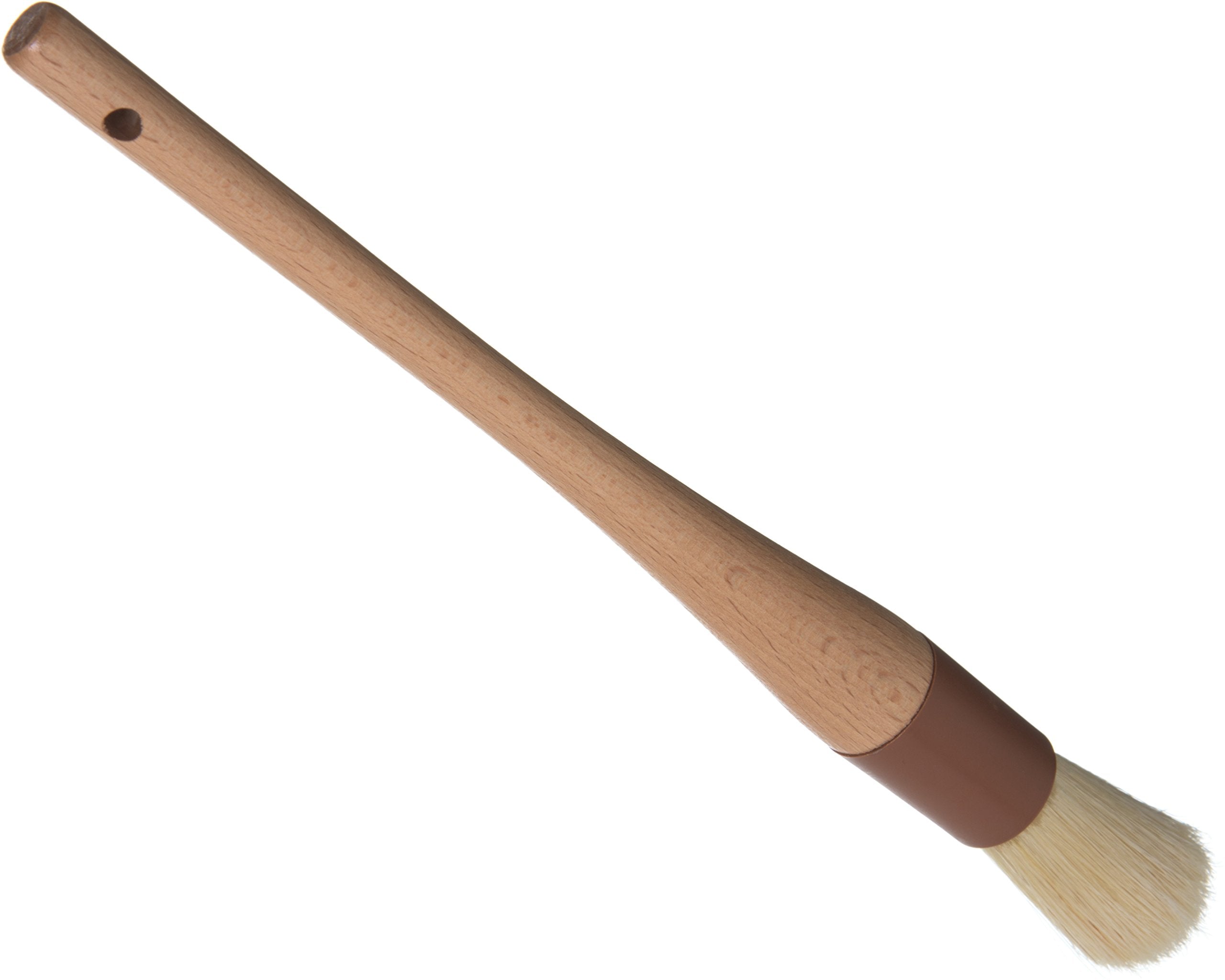 Sparta 4038000 Boarhair Round Brush, Ergonomic Shape With Studry Wood Handle, 1 Inch, Brown
