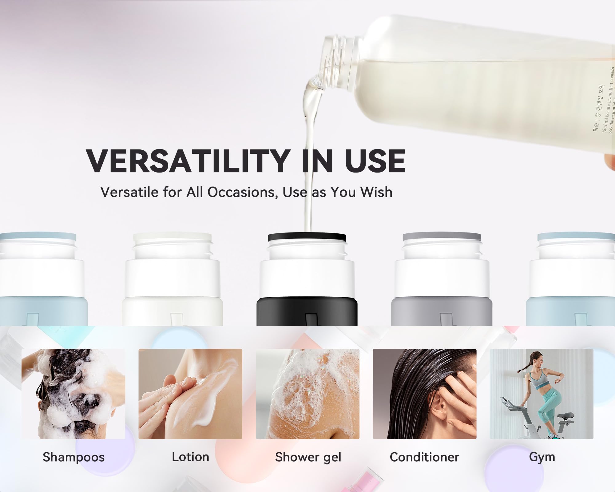 Vinofes 16 Pack Travel Size Toiletries Kits - Leak Proof Tsa Approved Travel Bottles For Toiletries Essential - Bpa Free Travel