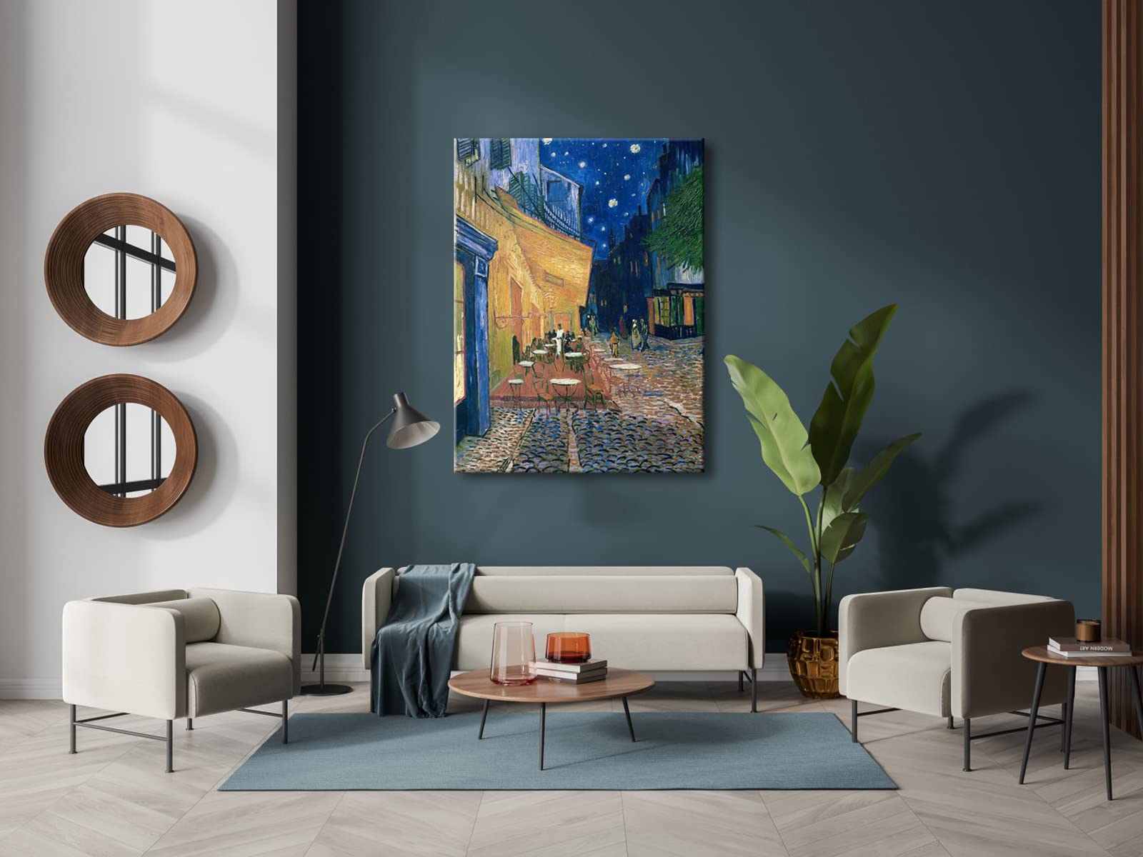 Wieco Art Large Wall Art Canvas Prints Of Cafe Terrace At Night Canvas Prints Wall Art By Van Gogh Paintings Reproduction Abstra